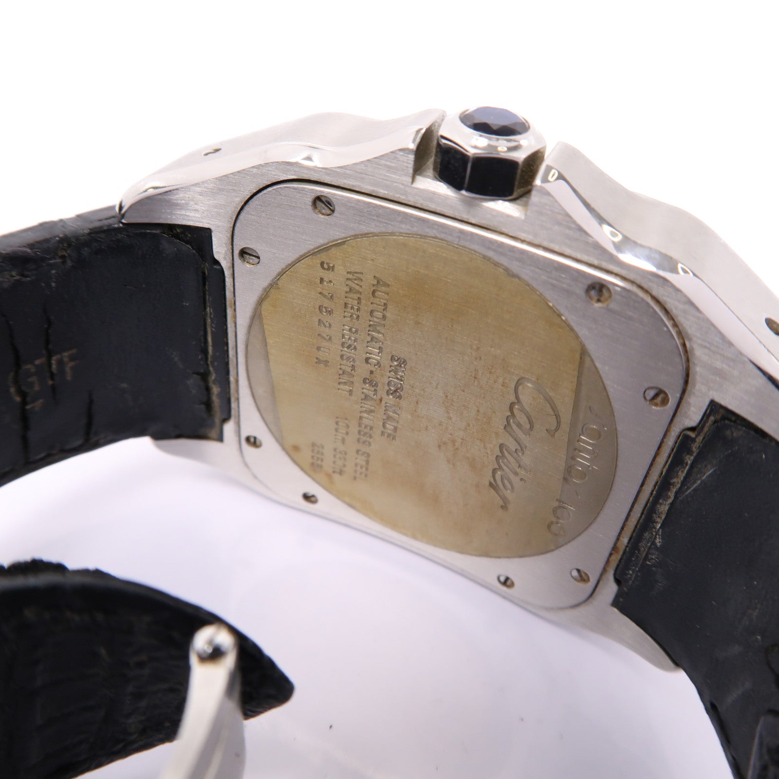 CARTIER Santos 100不鏽鋼手錶自動機芯白色