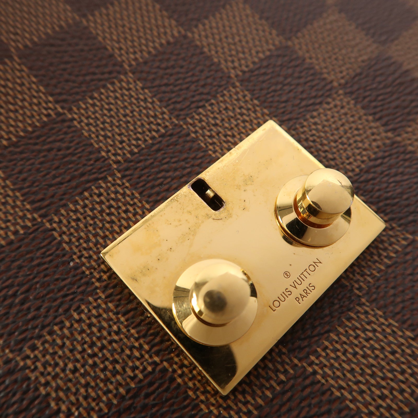 LOUIS VUITTON 【激減優惠】Damier Croisette金扣手挽肩背兩用袋