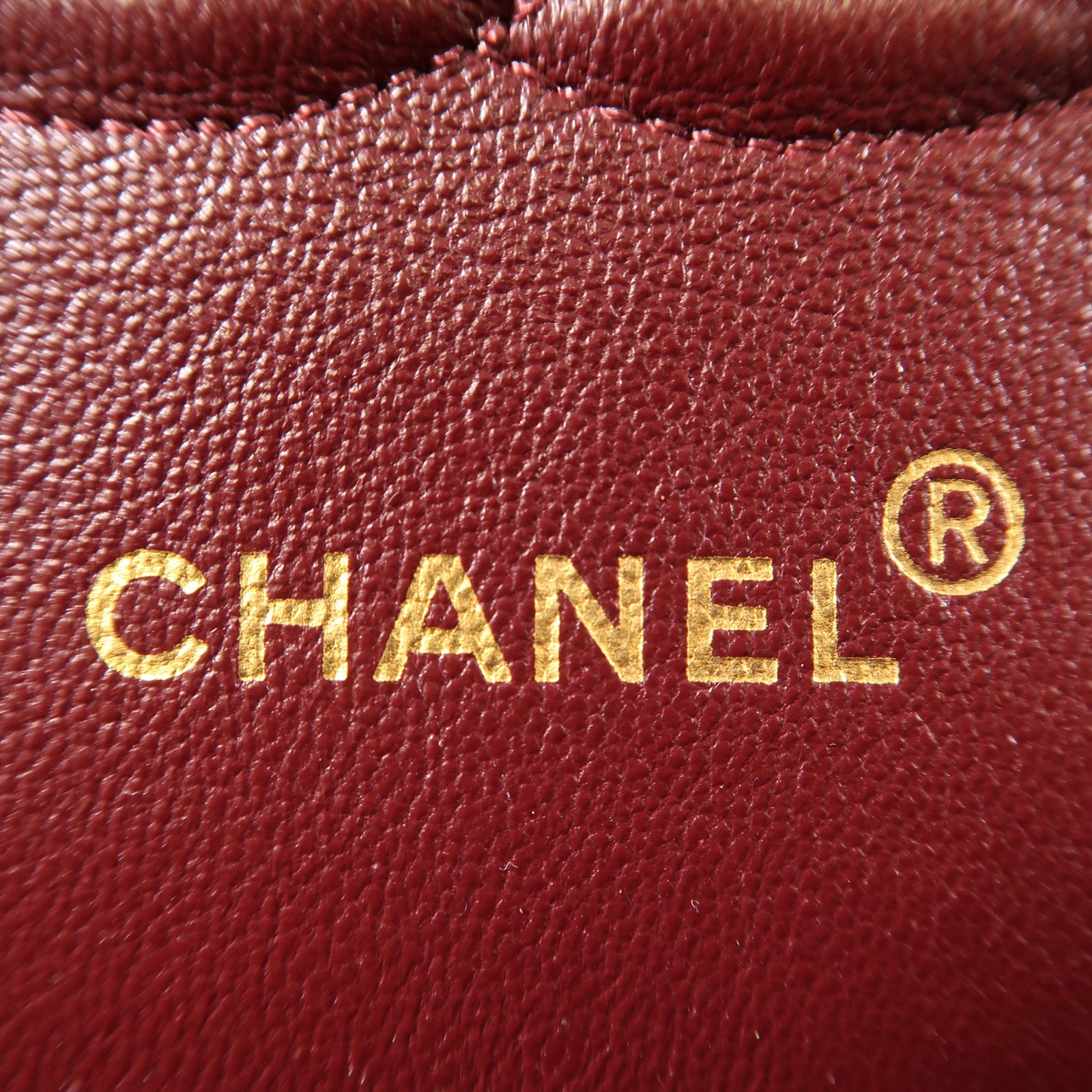 CHANEL 菱格牛皮皮革Chain Shoulder金扣鏈帶肩背袋黑色