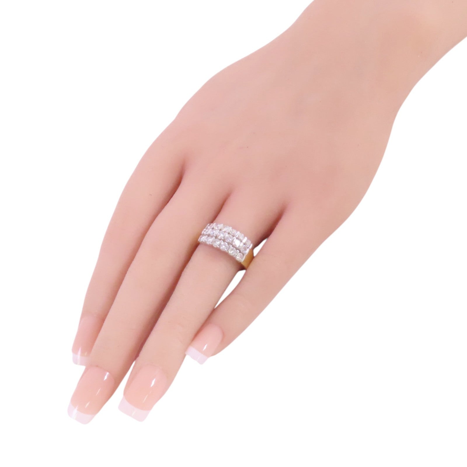 JEWELRY 18K黃金/鑽石Diamond Ring戒指US#7.5