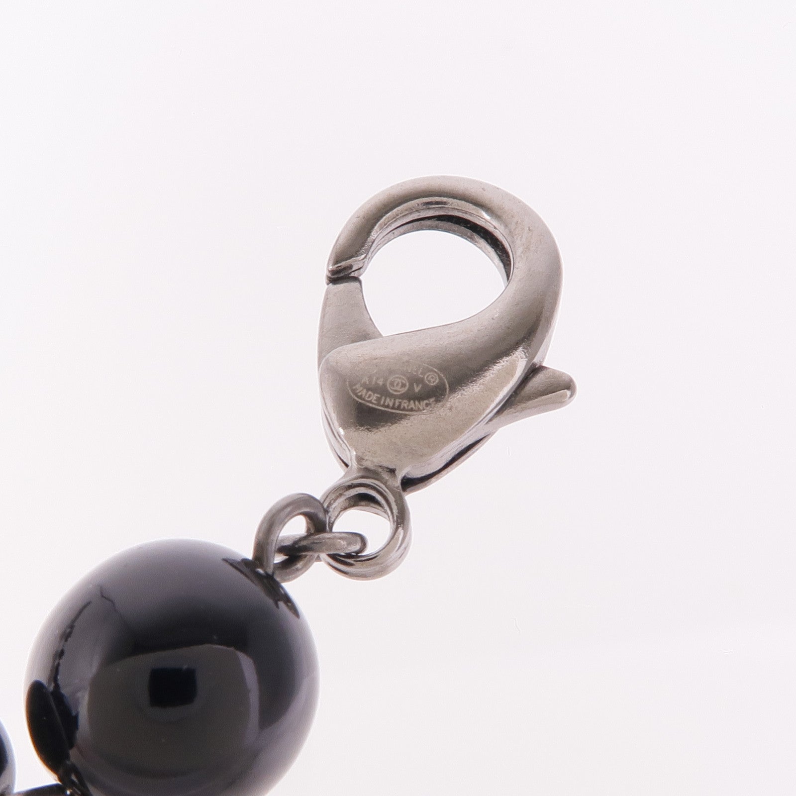 CHANEL CC Bracelet PVC/Metal Black