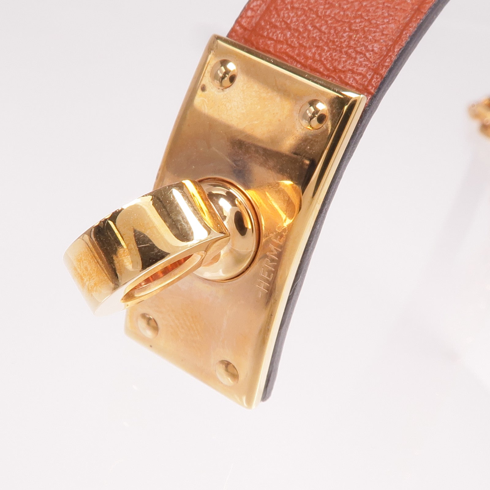 HERMES 【激減優惠】Swift皮革Kelly Glove Clip金扣掛飾