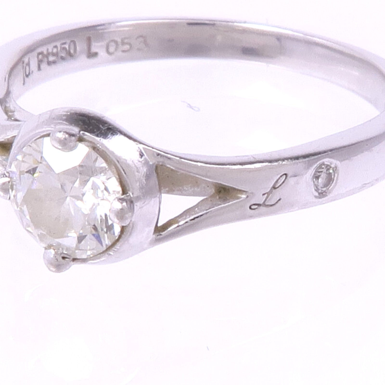 JEWELRY PT950鉑金Diamond Ring鑽石戒指US#7.25