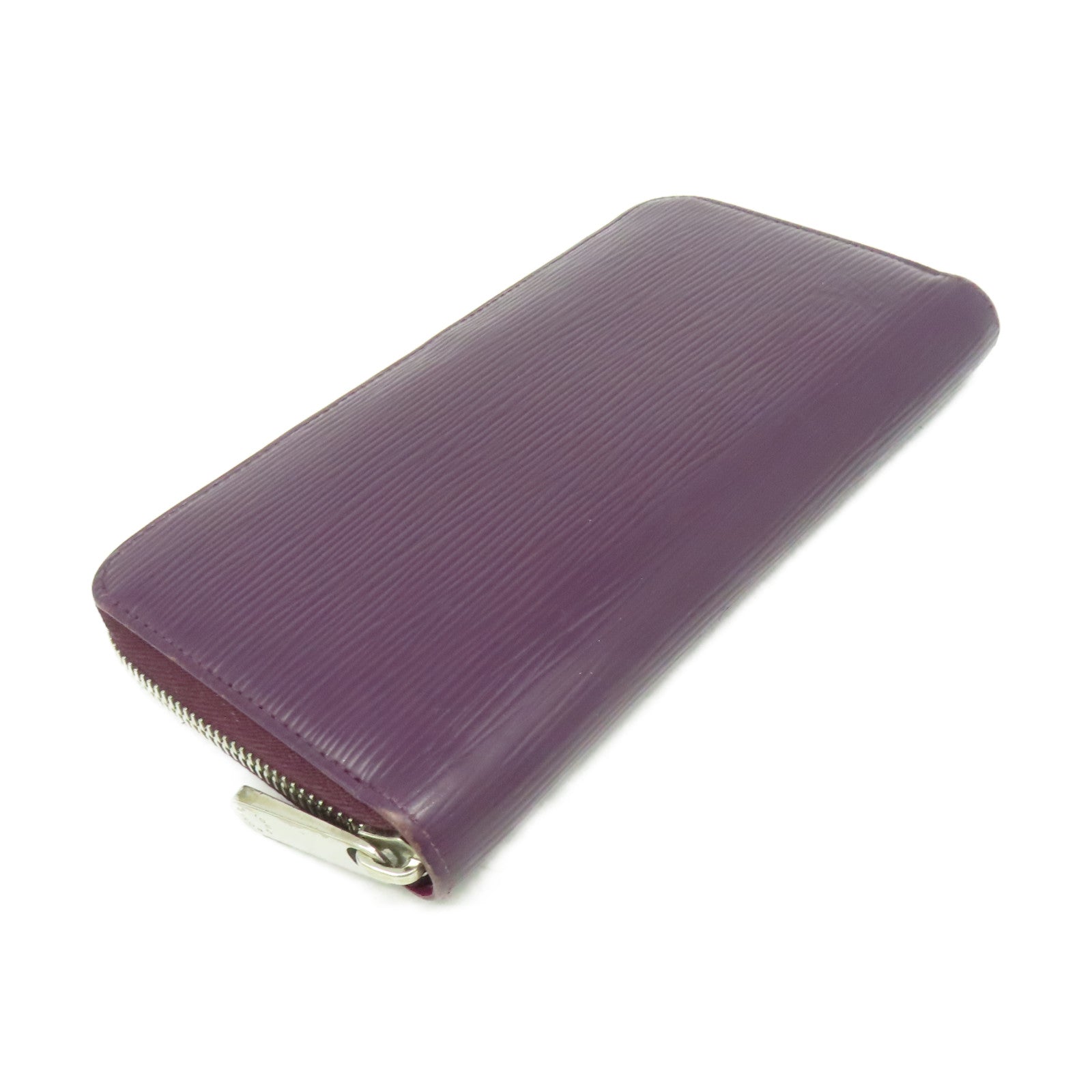 LOUIS VUITTON 【激減優惠】Epi Round Zipper Long Wallet銀扣拉鏈長錢包紫色