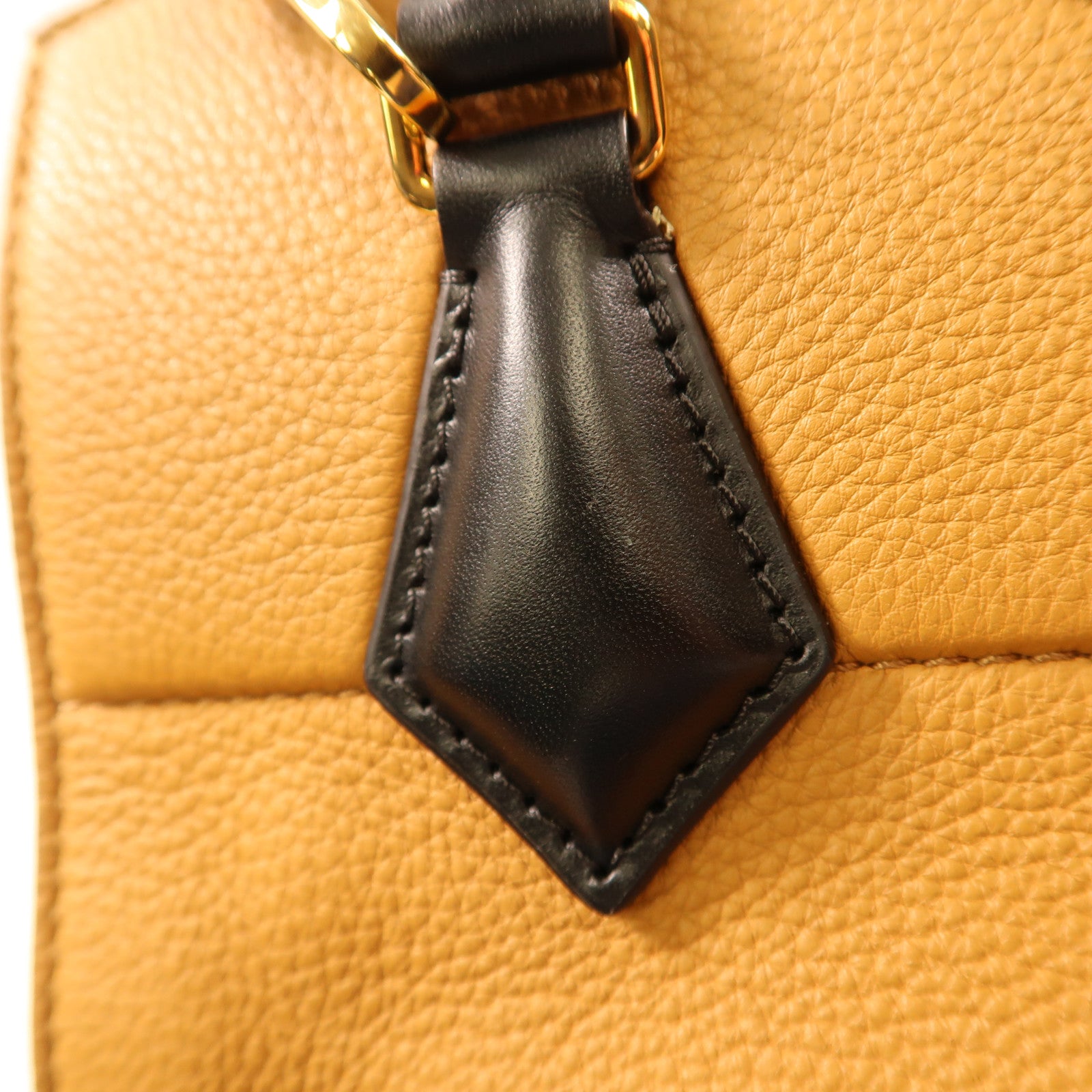 LOUIS VUITTON LV GHW Studs Bicolor 2Way Shoulder Hand Bag M51654 Beige/Black