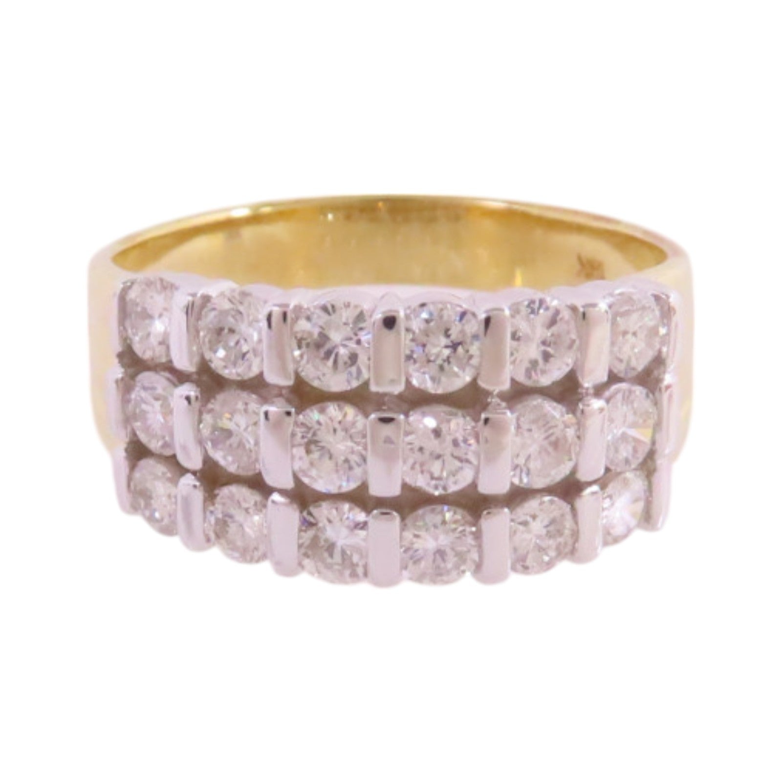 JEWELRY 18K黃金/鑽石Diamond Ring戒指US#7.5