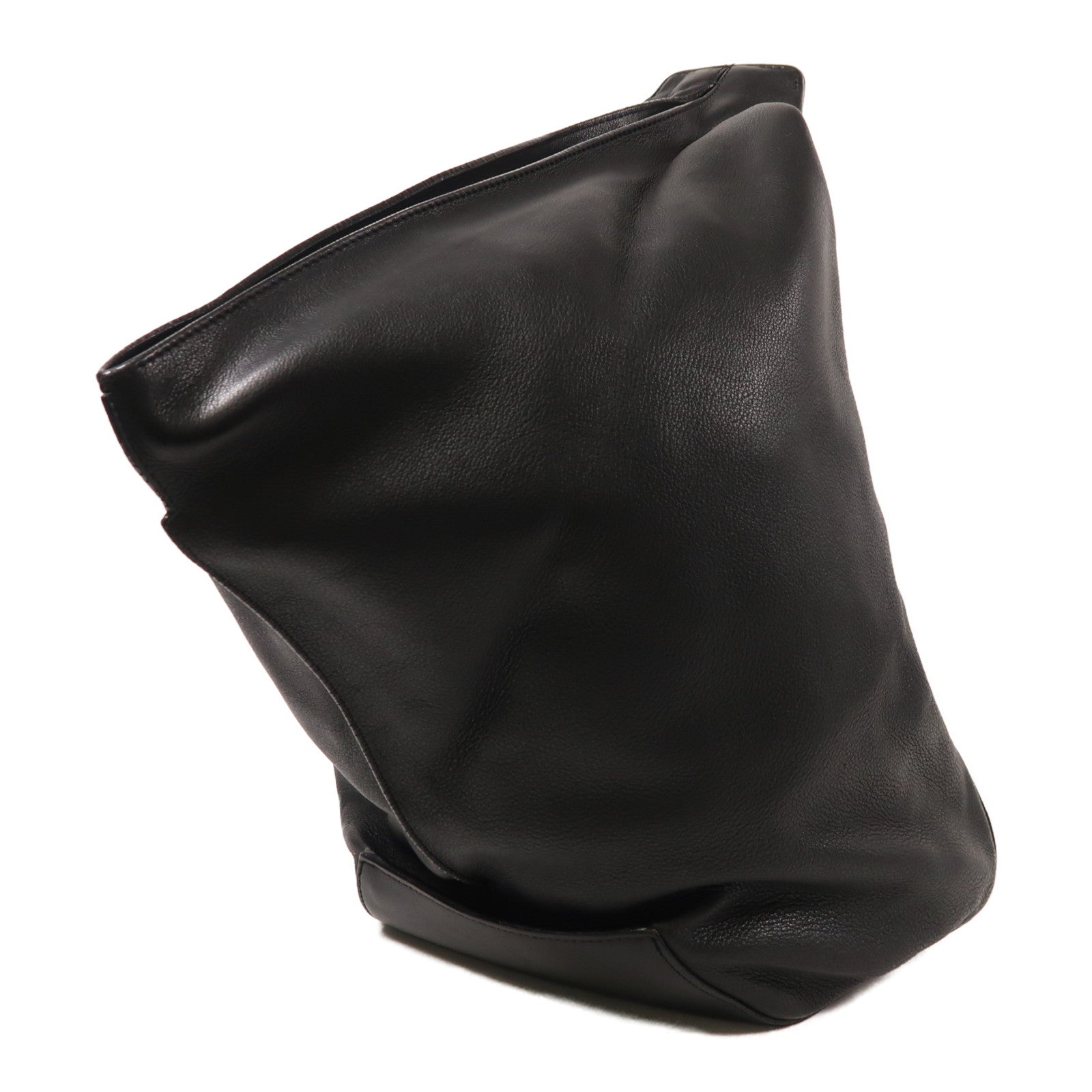 LOEWE 牛皮皮革Anton銀扣背包