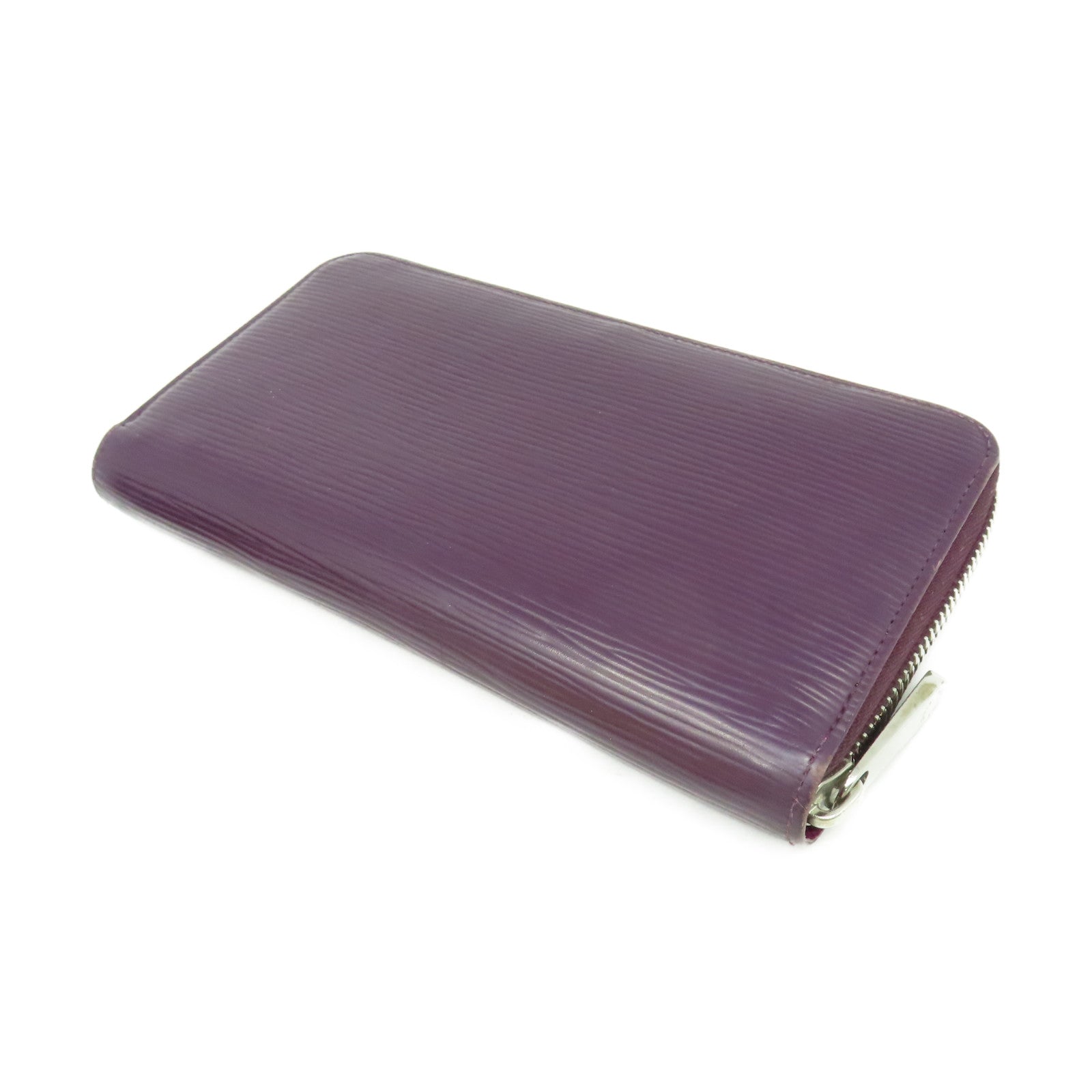 LOUIS VUITTON 【激減優惠】Epi Round Zipper Long Wallet銀扣拉鏈長錢包紫色