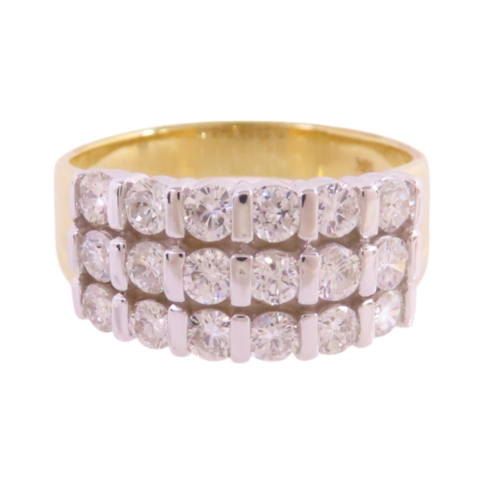 JEWELRY 18K黃金/鑽石Diamond Ring戒指US#7.5