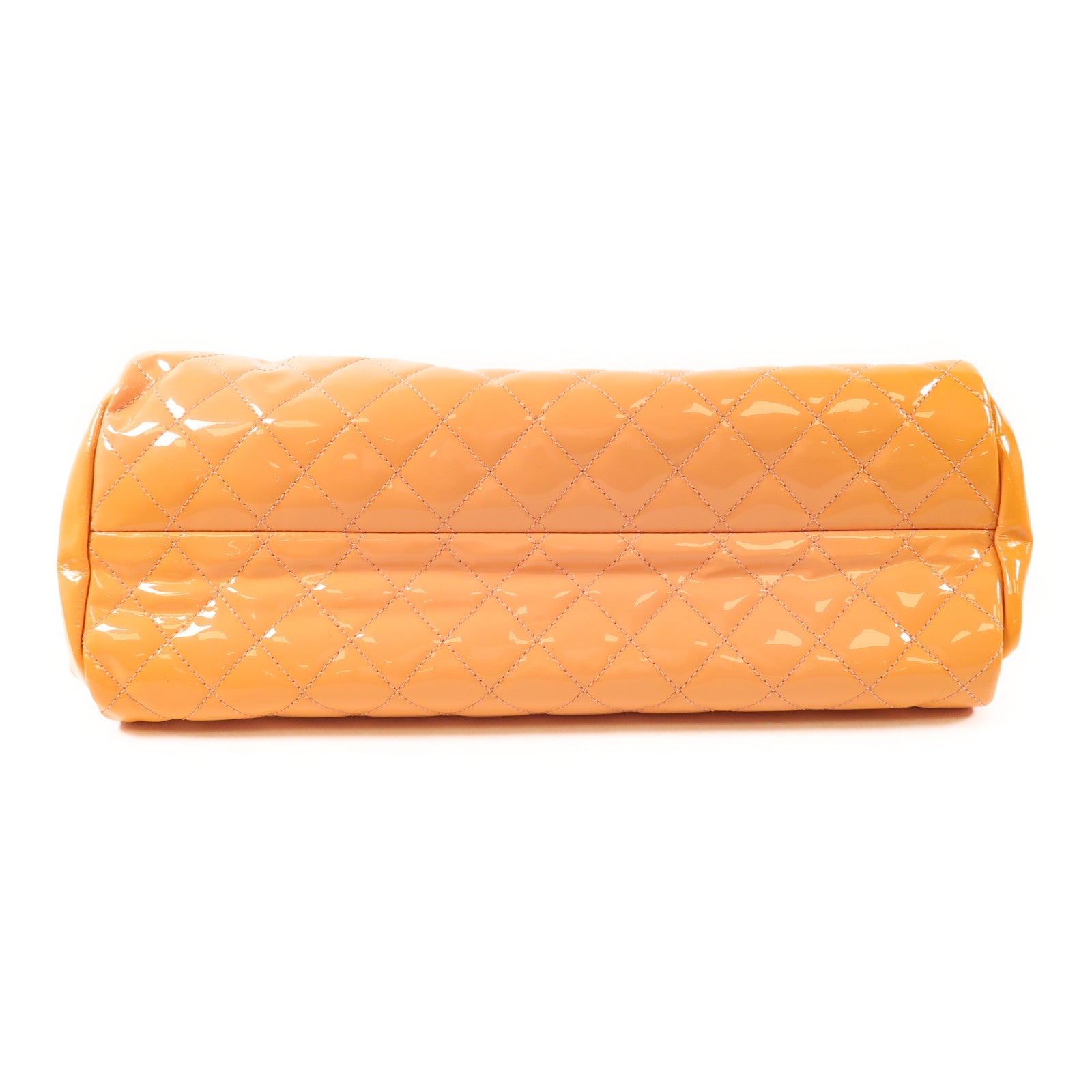 CHANEL 漆皮皮革Chain Shoulder銀扣鏈帶肩背袋
