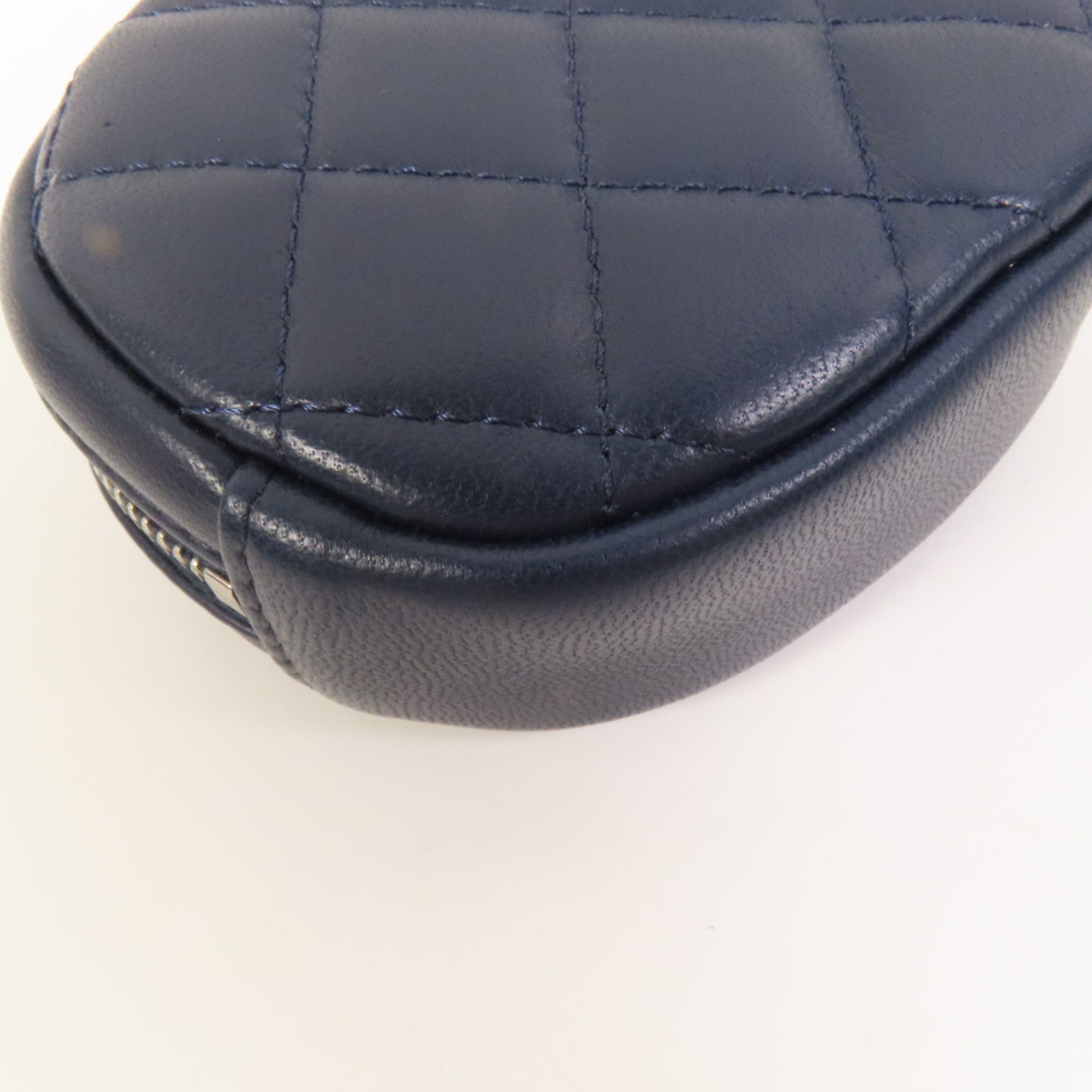 CHANEL 羊皮皮革Coin Case銀扣零錢包