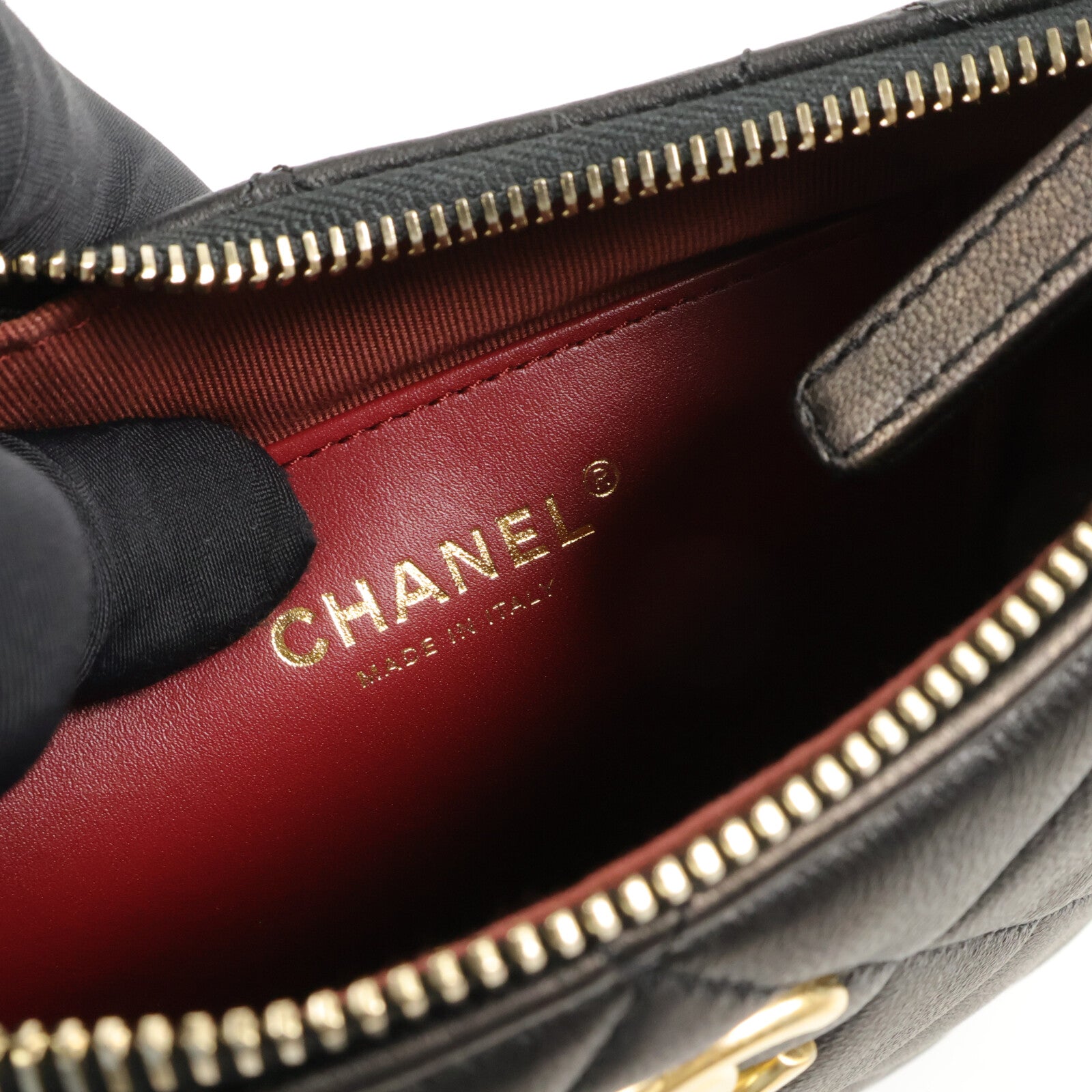 CHANEL 羊皮皮革Hobo Handbag肩背袋