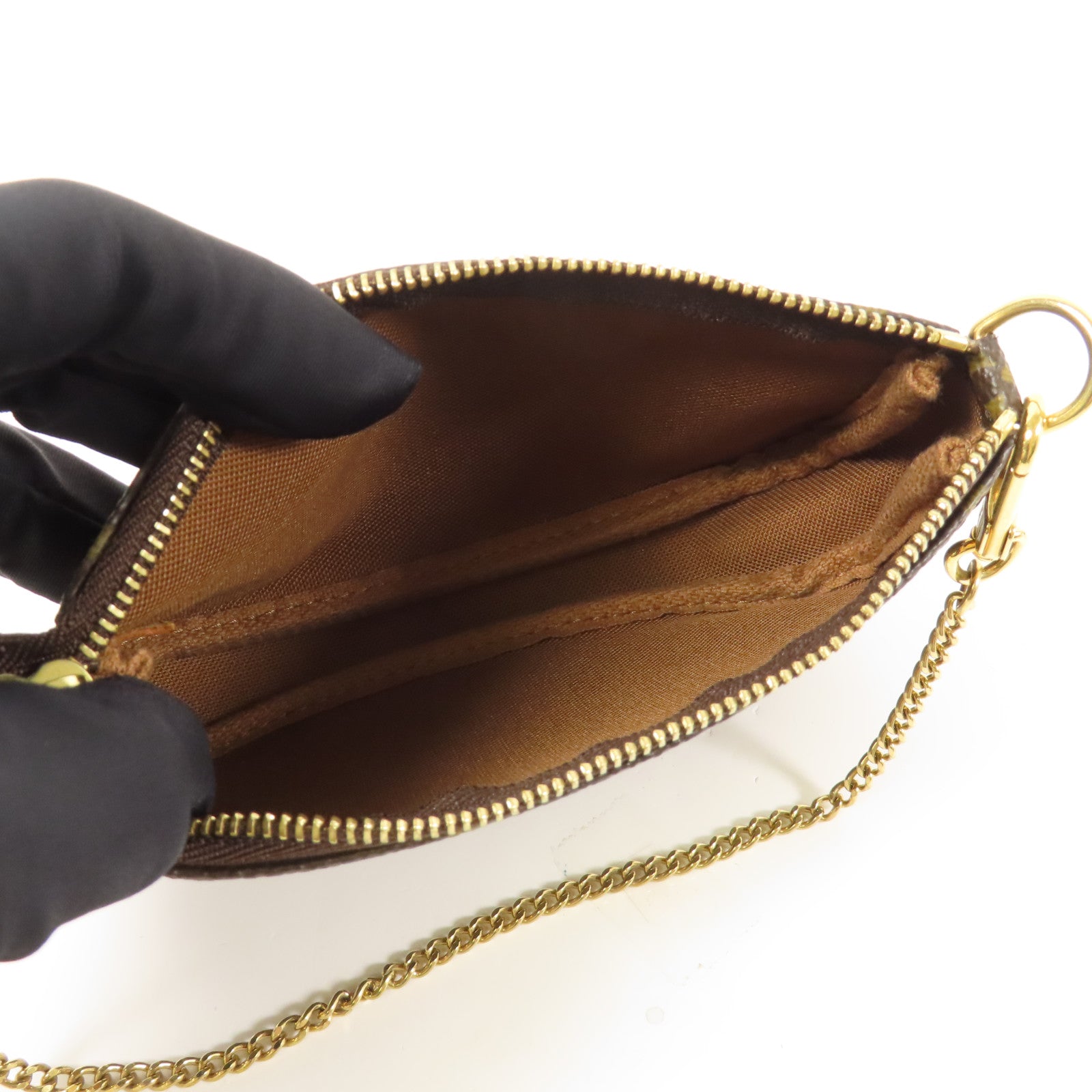 LOUIS VUITTON Monogram Mini Pochette Accessoires金扣手挽袋