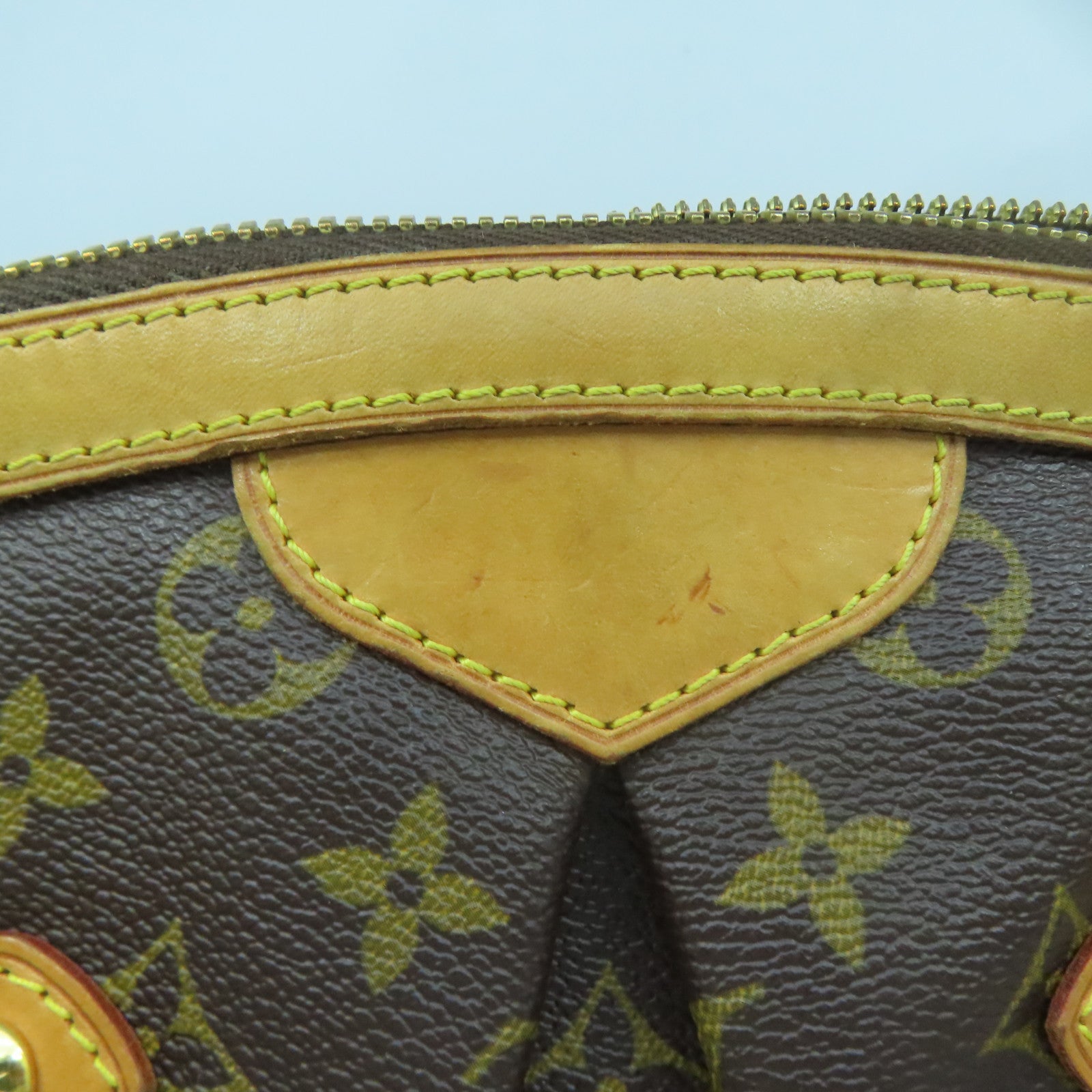 LOUIS VUITTON 【激減優惠】Monogram Tivoli GM金扣手挽袋啡色