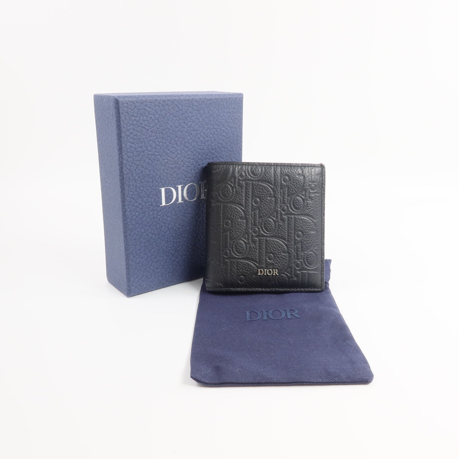 Dior 牛皮皮革Vertical Bifold Wallet錢包