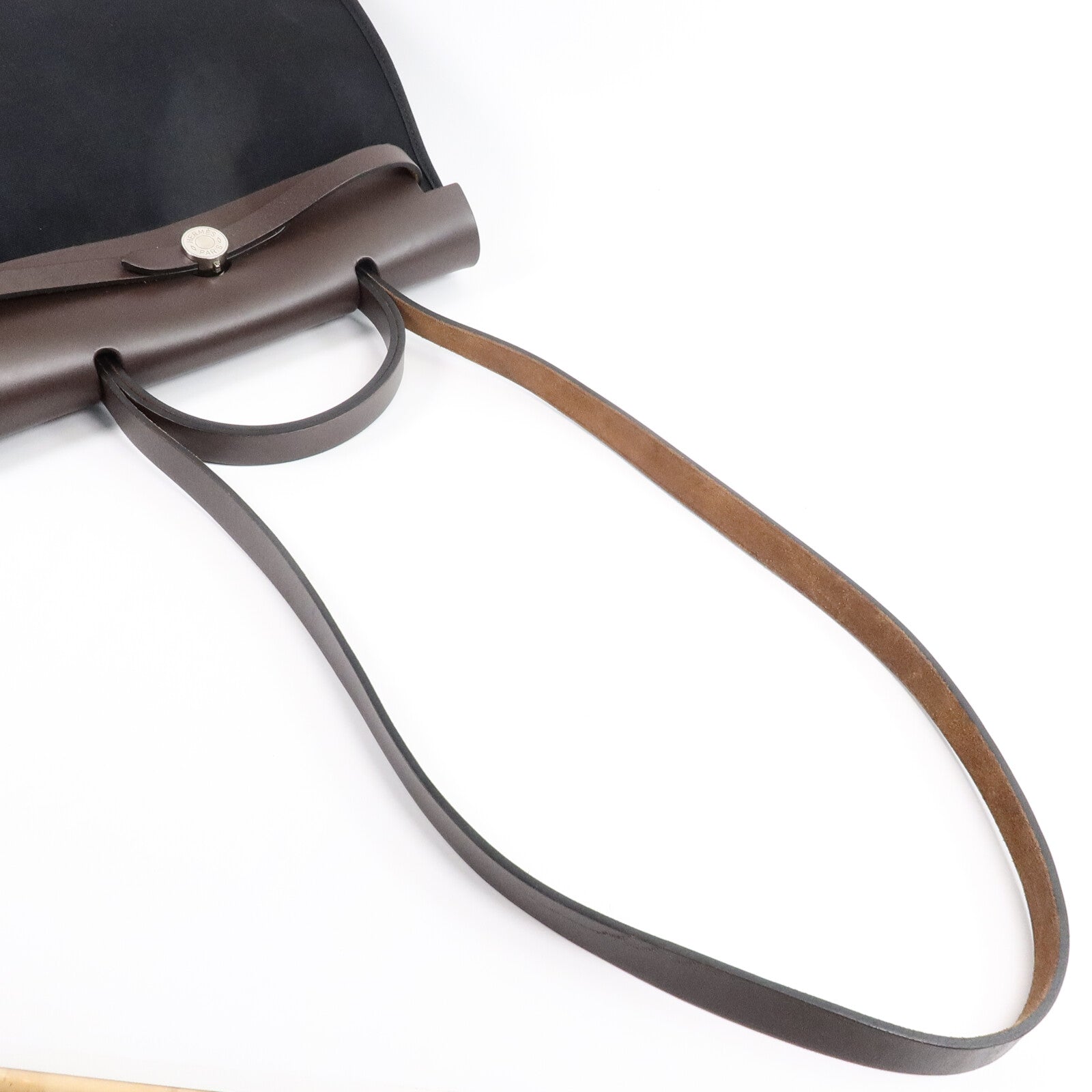 HERMES 帆布Herbag PM手挽肩背兩用袋Noir