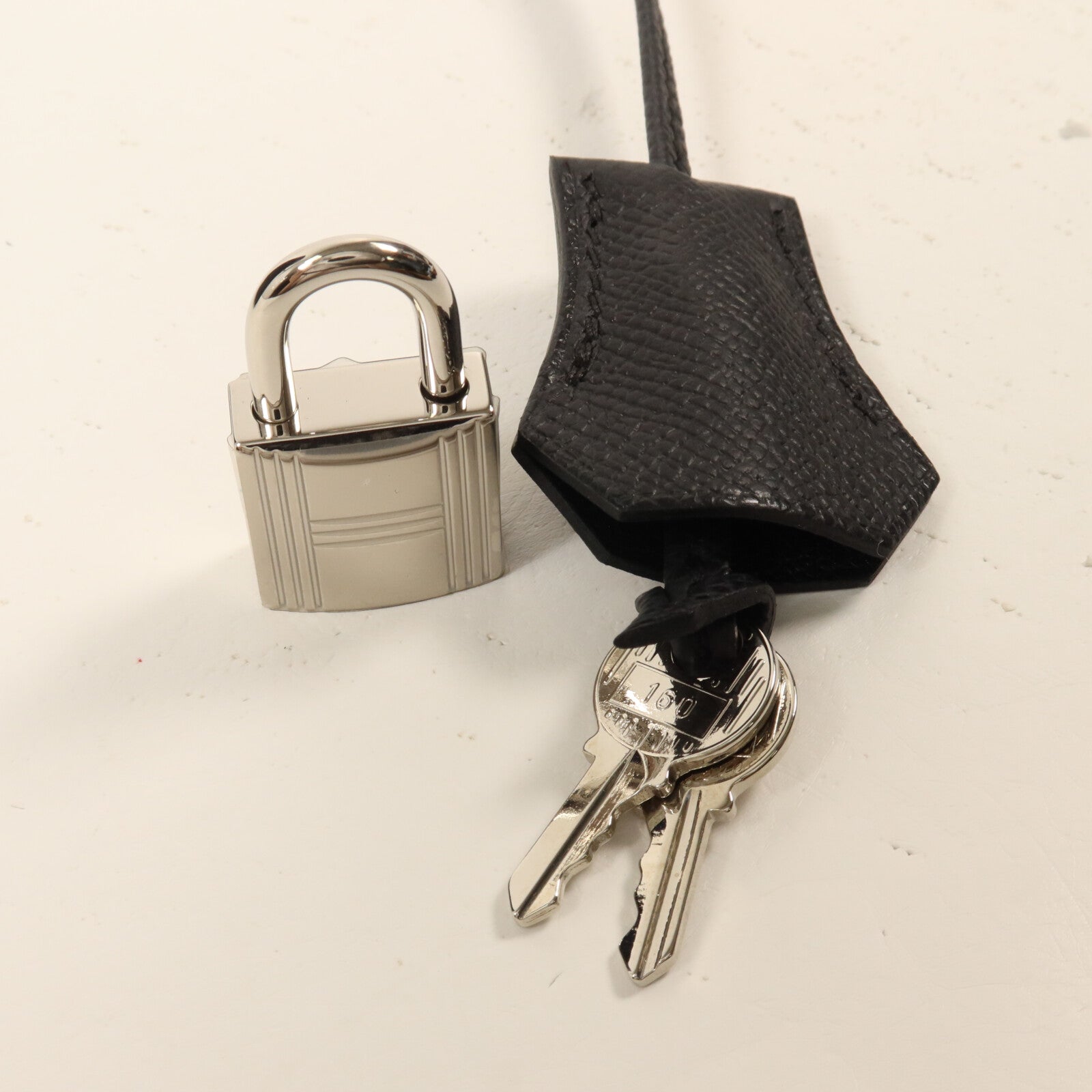 HERMES Epsom皮革Kelly 25手挽肩背兩用袋Noir