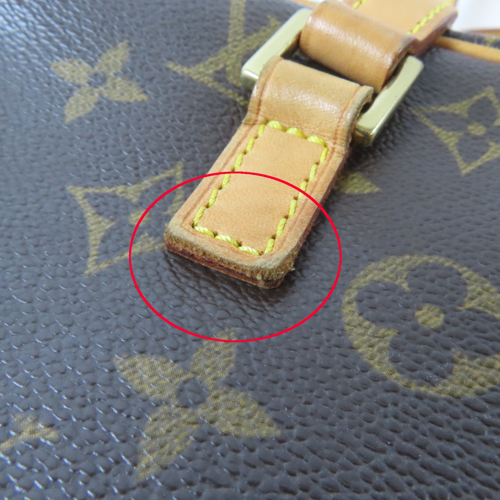 LOUIS VUITTON Monogram Cite MM金扣肩背袋啡色