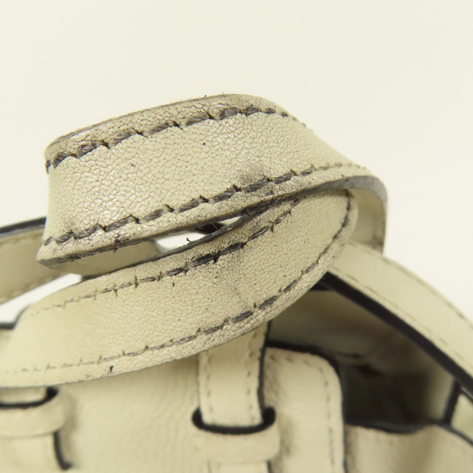 LOEWE 牛皮皮革Mini Hammock銀扣手挽肩背兩用袋