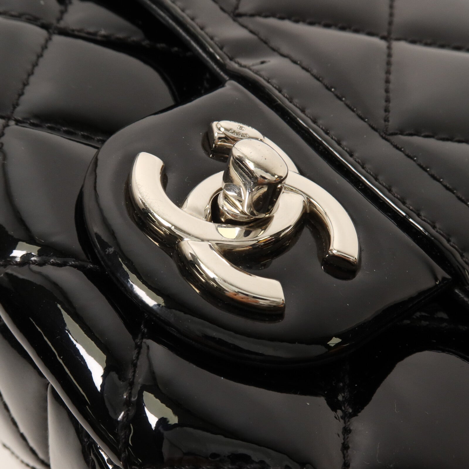 CHANEL 漆皮皮革Chain Shouder Bag鏈帶肩背袋