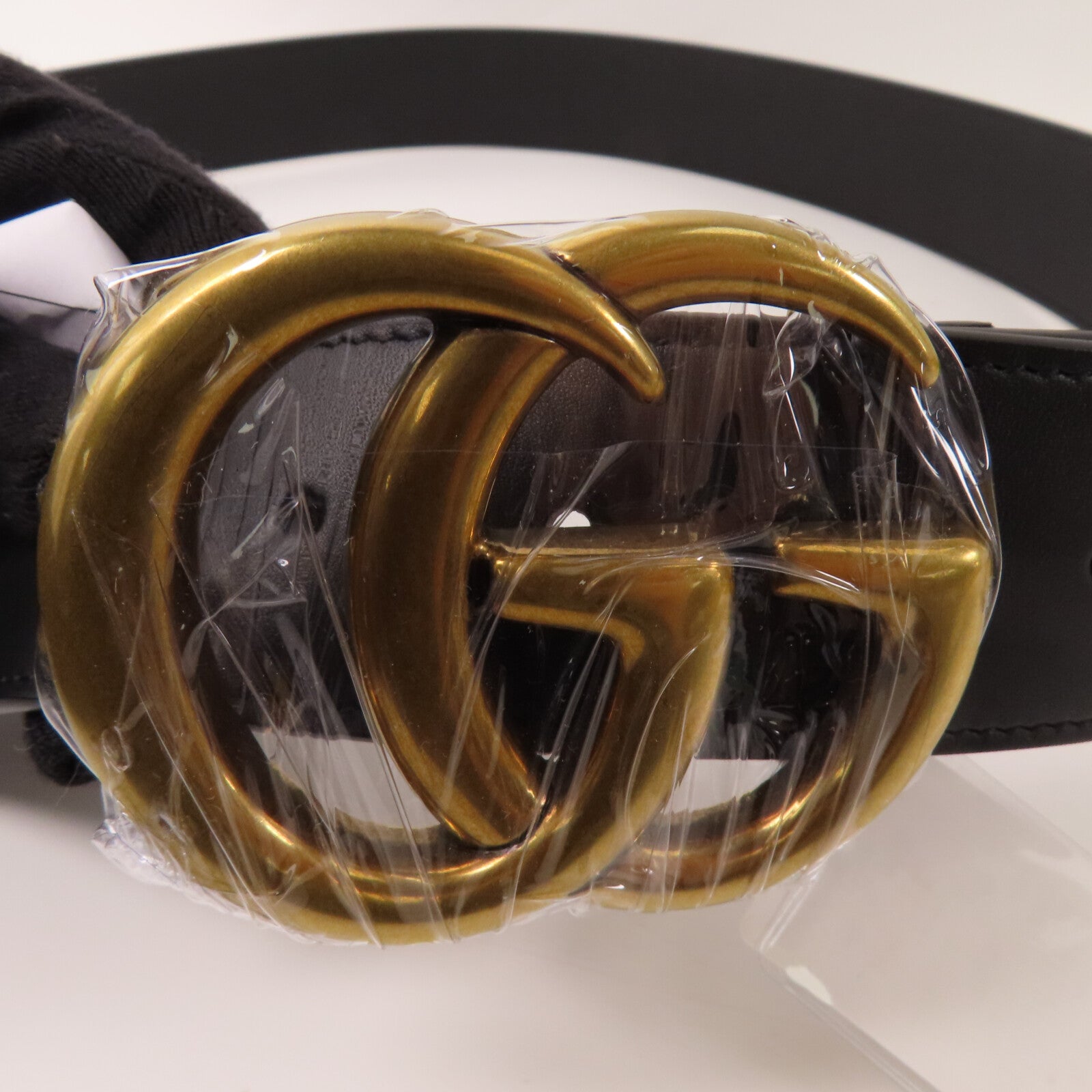 GUCCI 牛皮皮革Belt金扣皮帶