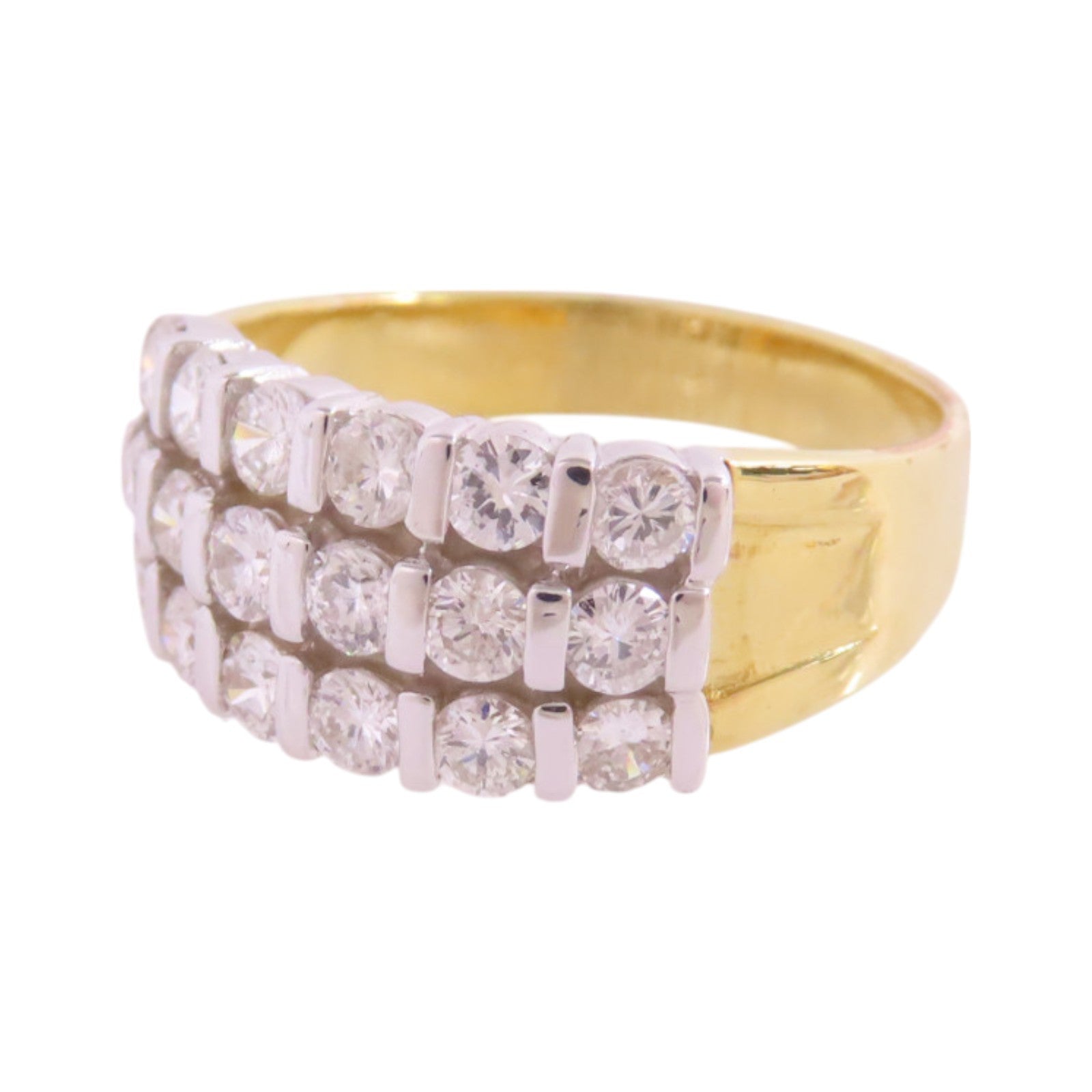 JEWELRY 18K黃金/鑽石Diamond Ring戒指US#7.5