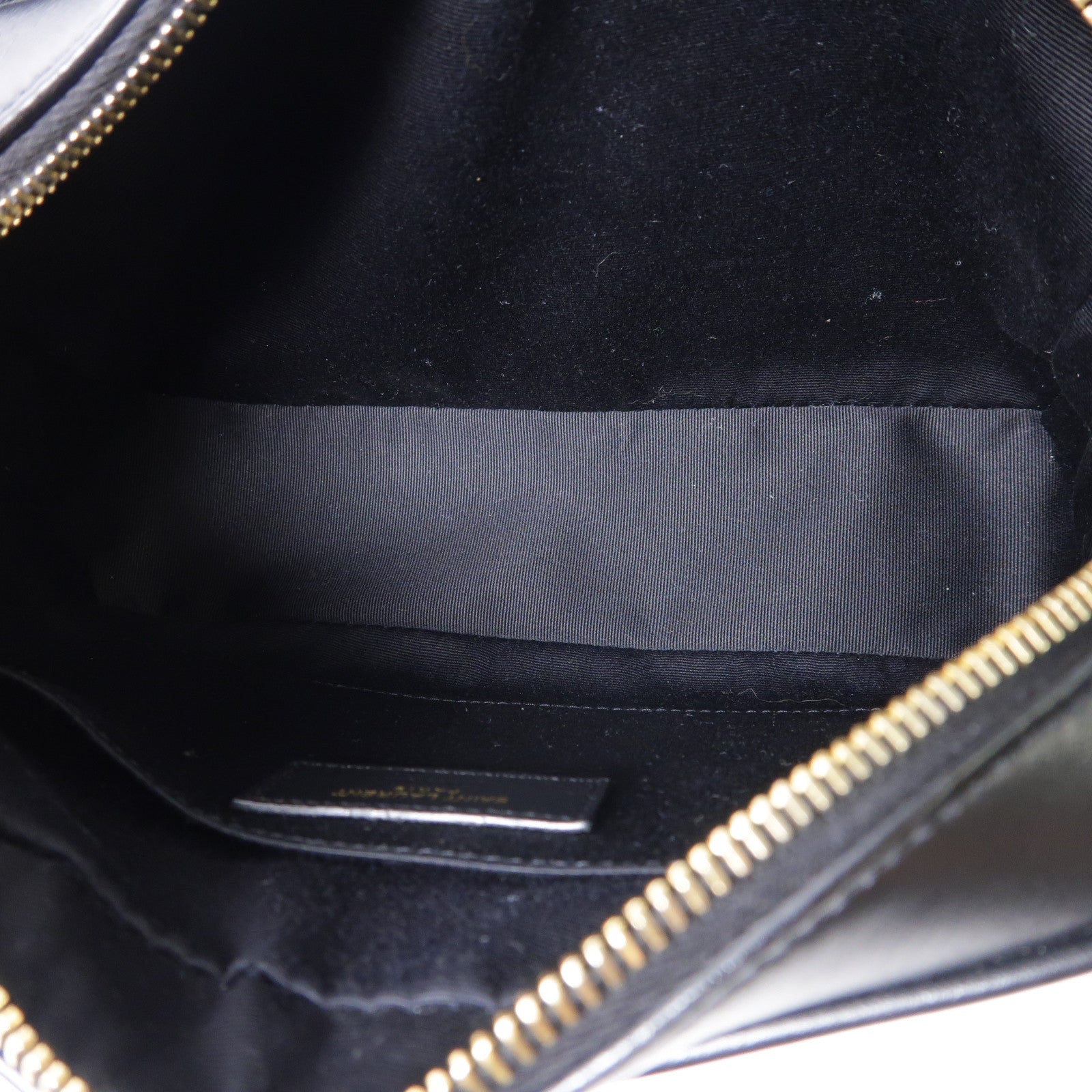 SAINT LAURENT 牛皮皮革Shoulder Bag金扣肩背袋黑色