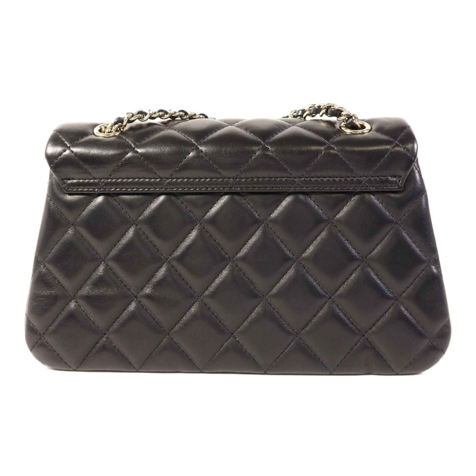 CHANEL 羊皮皮革Chain Shoulder Bag金扣鏈帶肩背袋