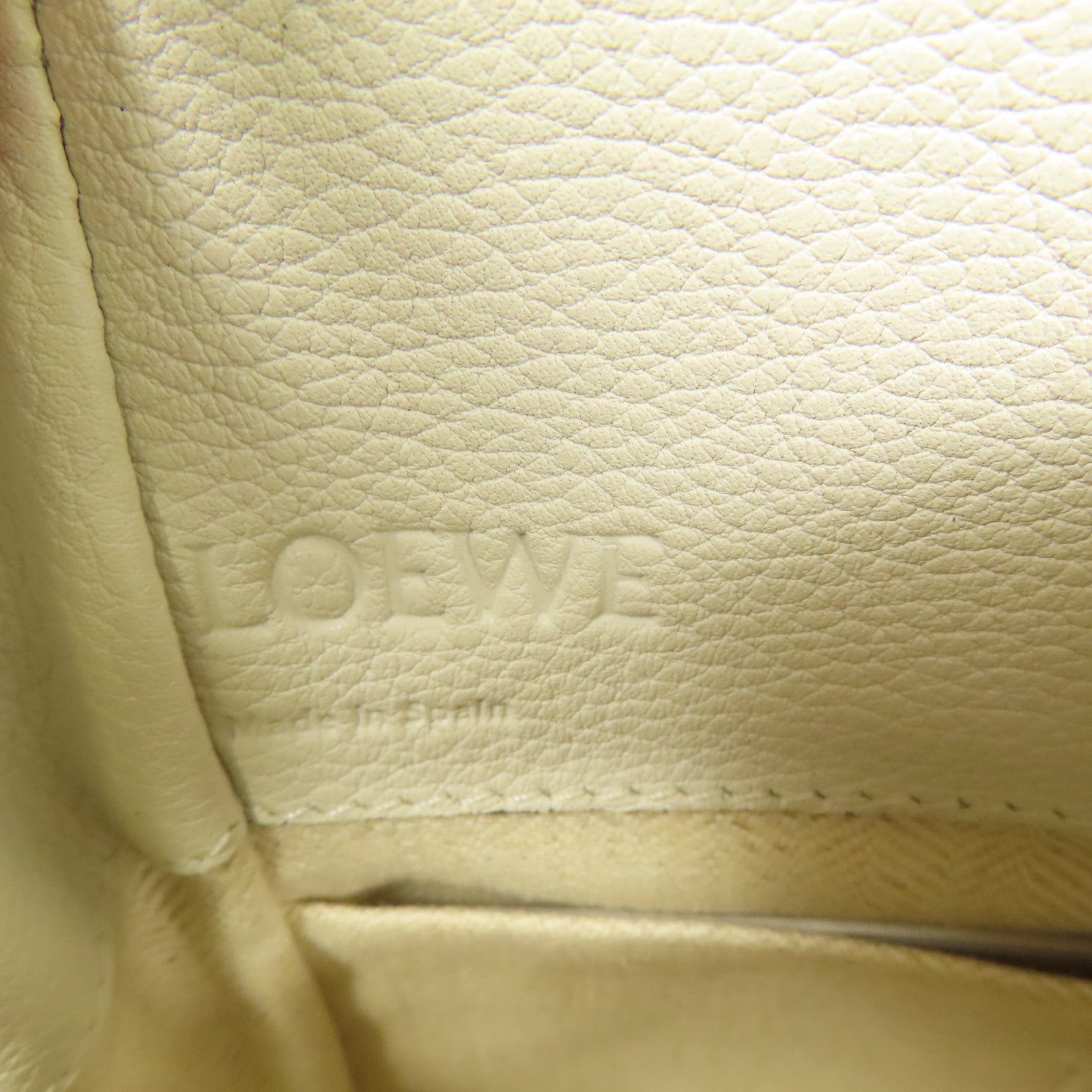 LOEWE 牛皮皮革Mini Hammock銀扣手挽肩背兩用袋