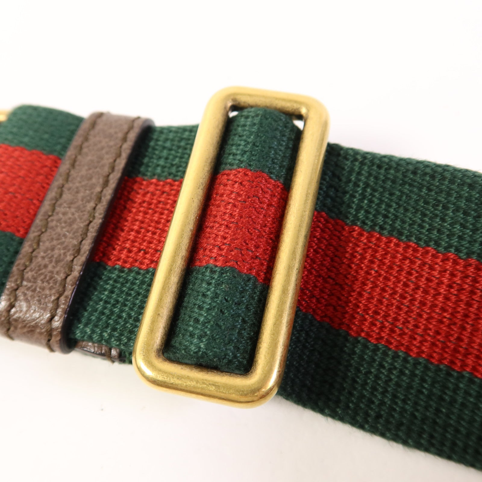 GUCCI 塗層帆布GG Messenger Bag金扣肩背袋