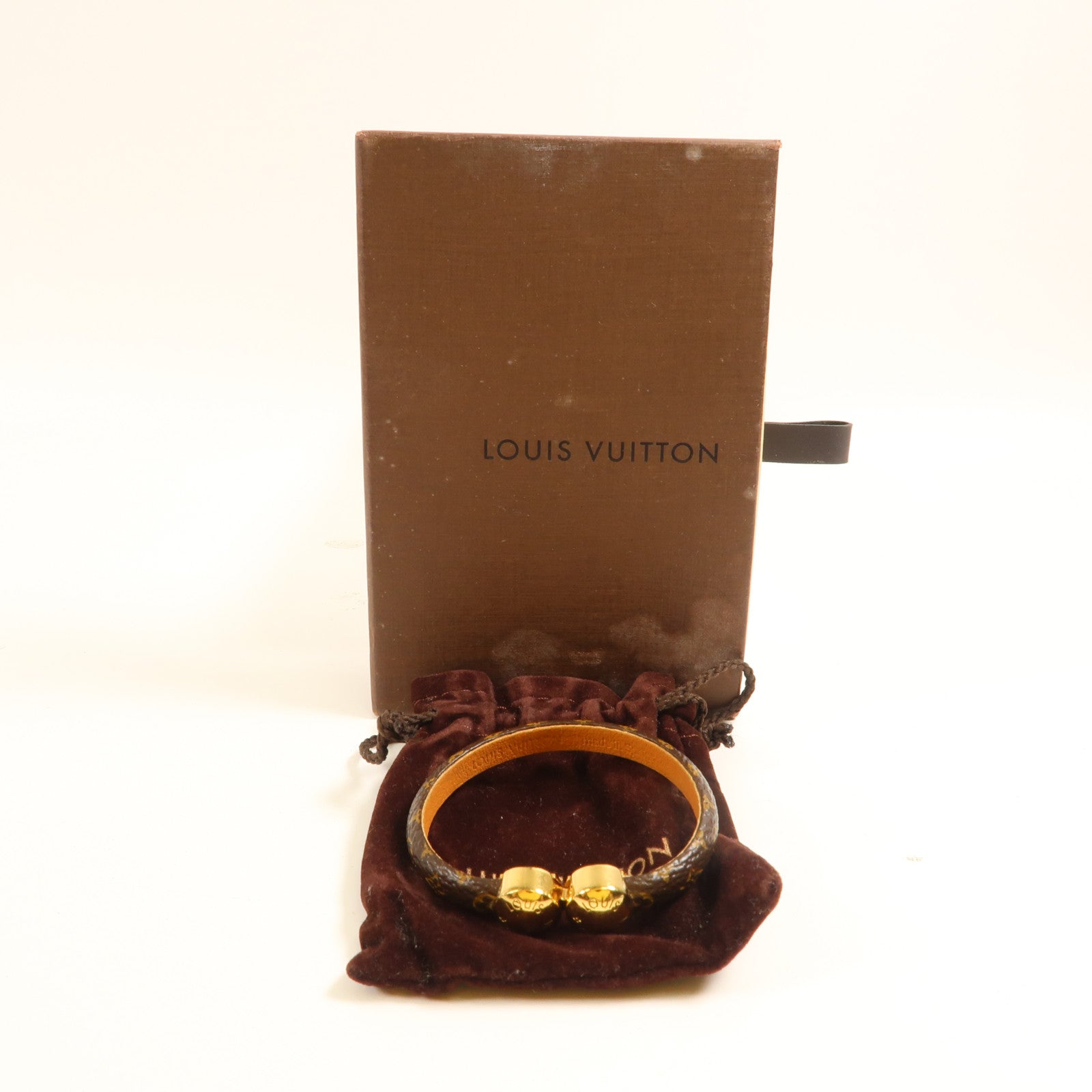 LOUIS VUITTON Monogram Bracelet金扣手鐲