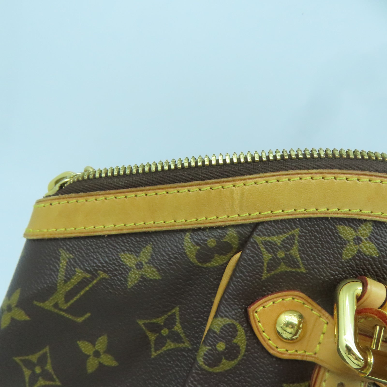 LOUIS VUITTON 【激減優惠】Monogram Tivoli GM金扣手挽袋啡色