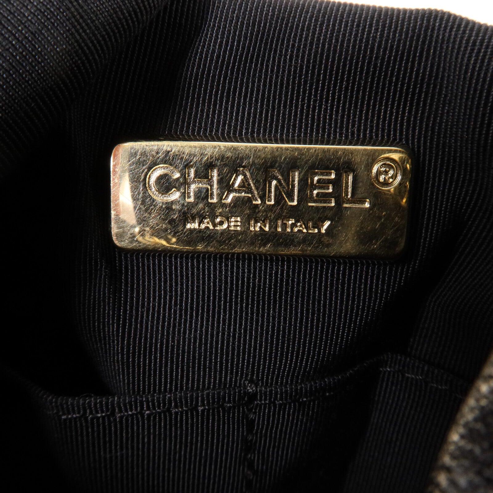 CHANEL 羊皮皮革Matelasse鏈帶背包