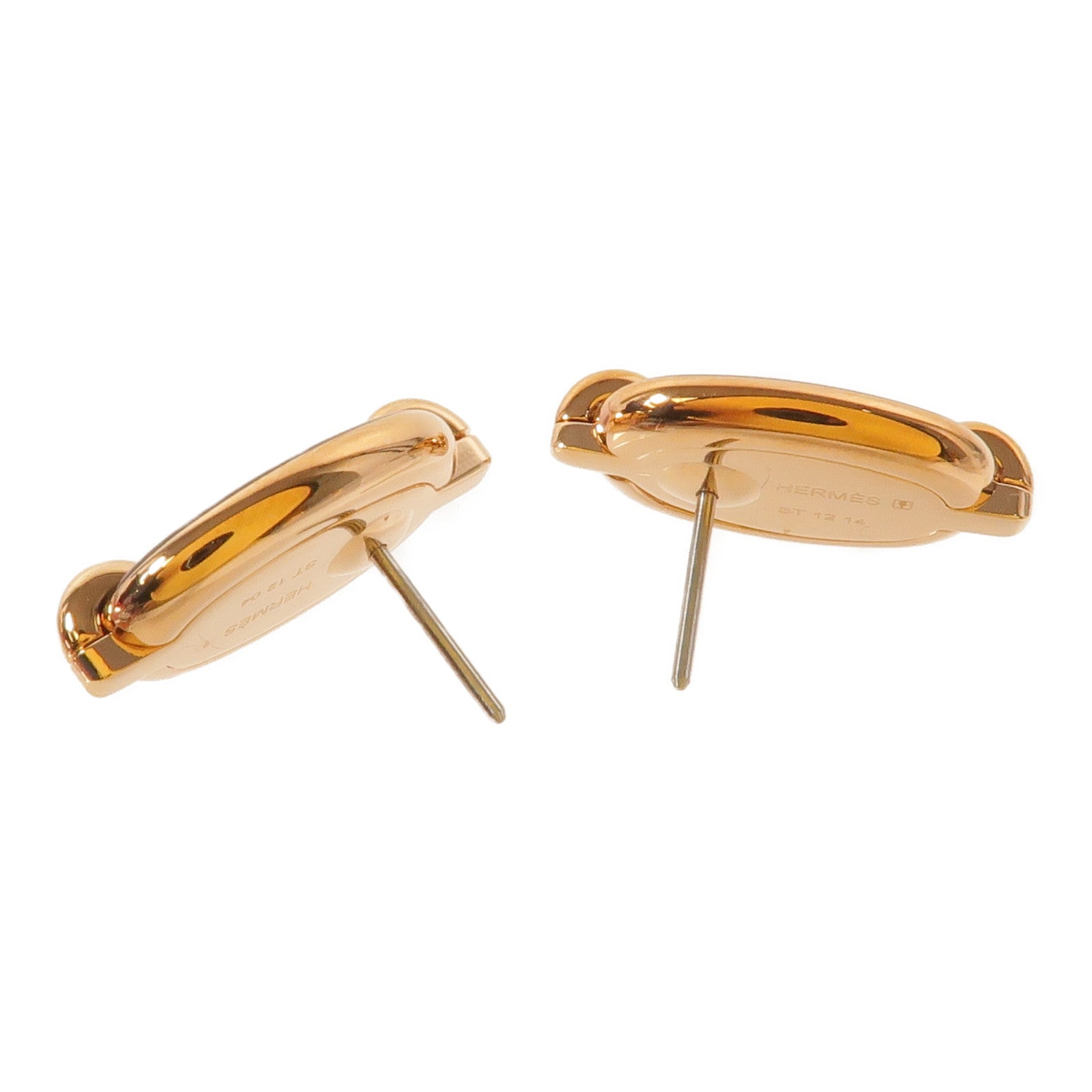 HERMES 金屬Mini Maillon Earrings耳環