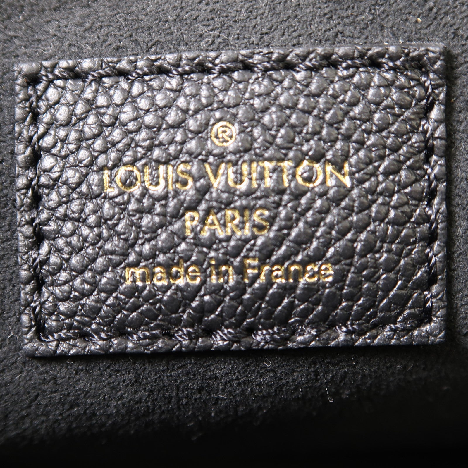LOUIS VUITTON Monogram Empreinte Favourite金扣肩背袋黑色