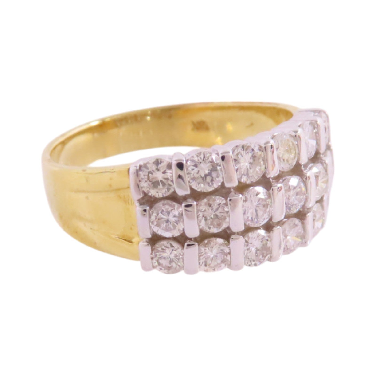 JEWELRY 18K黃金/鑽石Diamond Ring戒指US#7.5