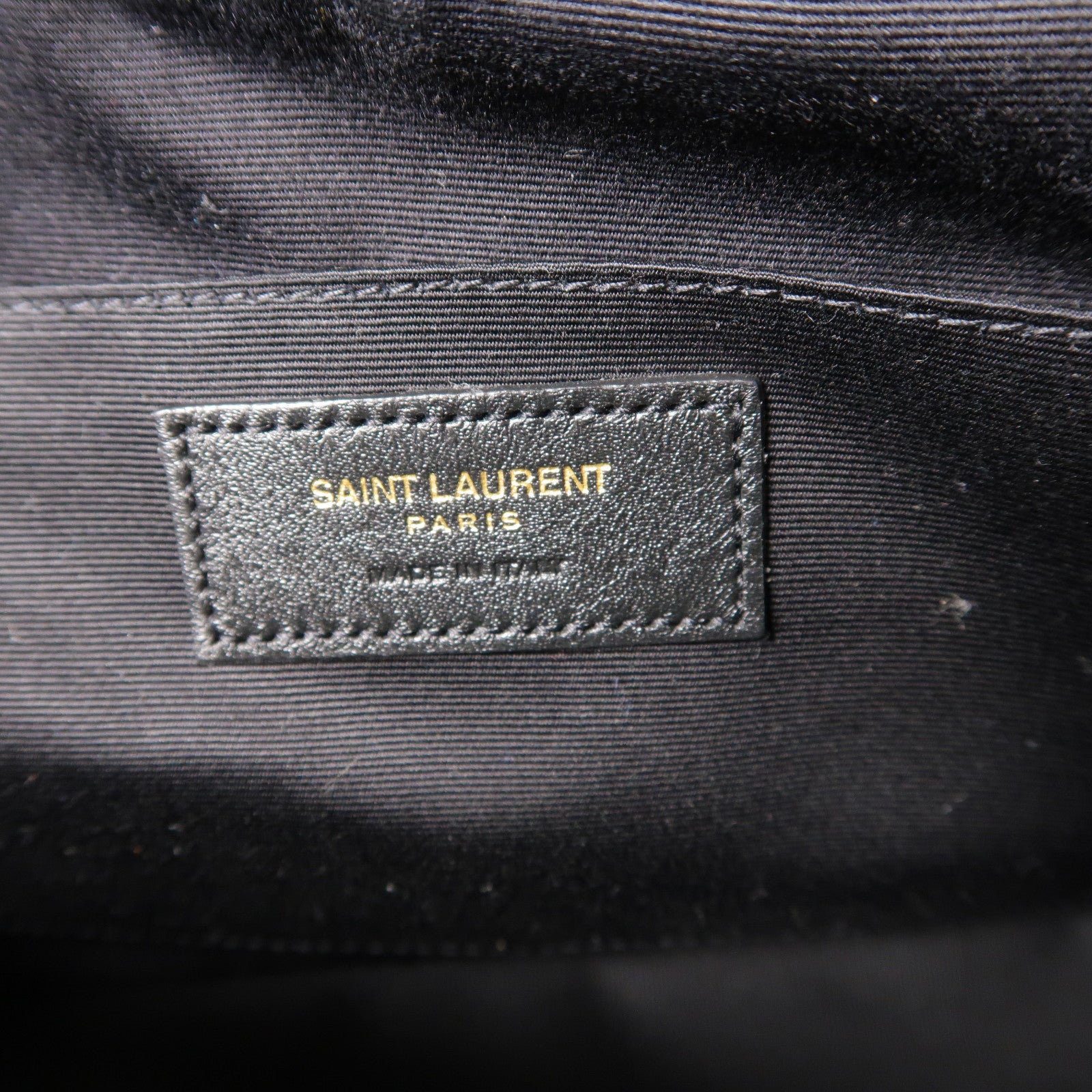 SAINT LAURENT 牛皮皮革Shoulder Bag金扣肩背袋黑色