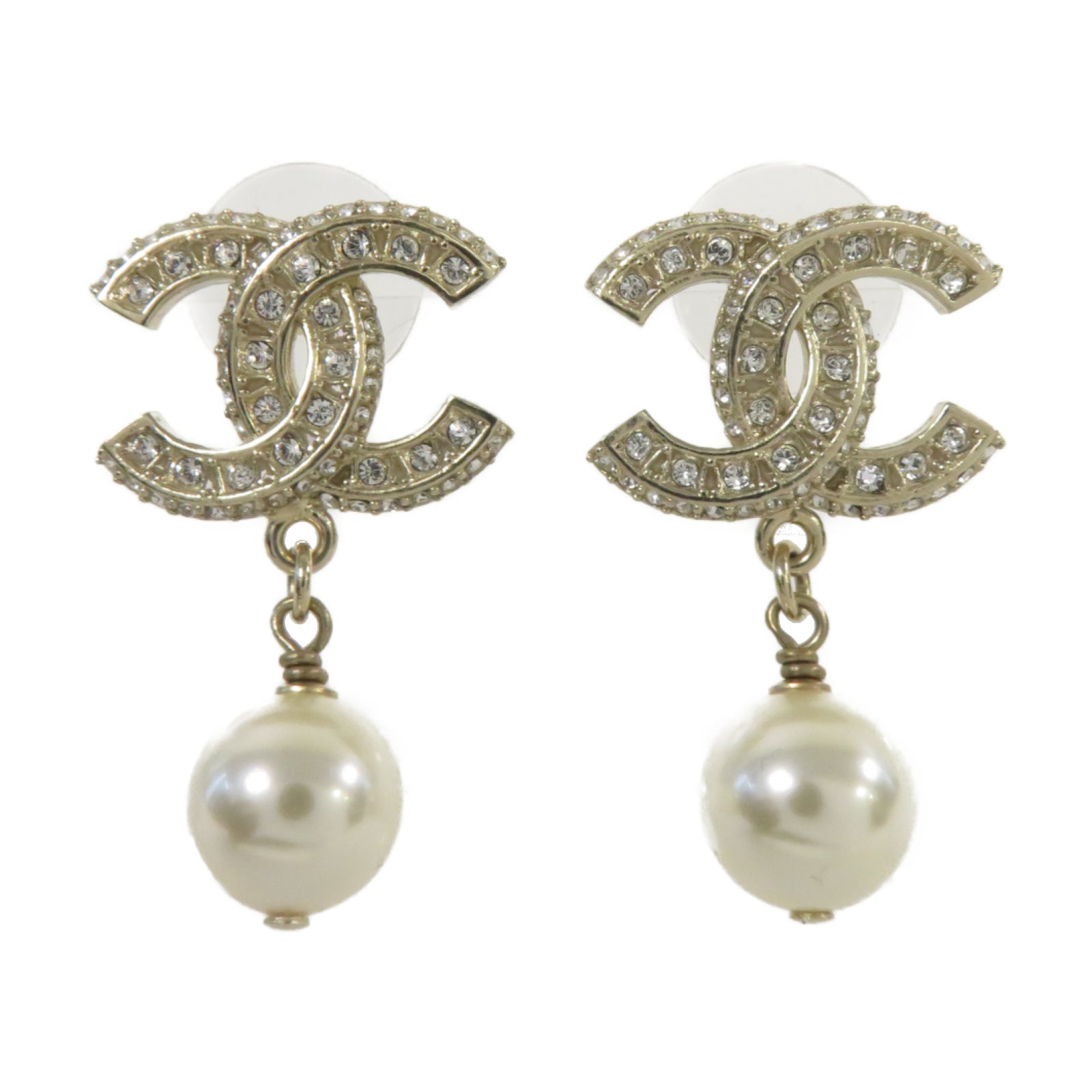 CHANEL 【激減優惠】PVC/金屬Earrings耳環金色