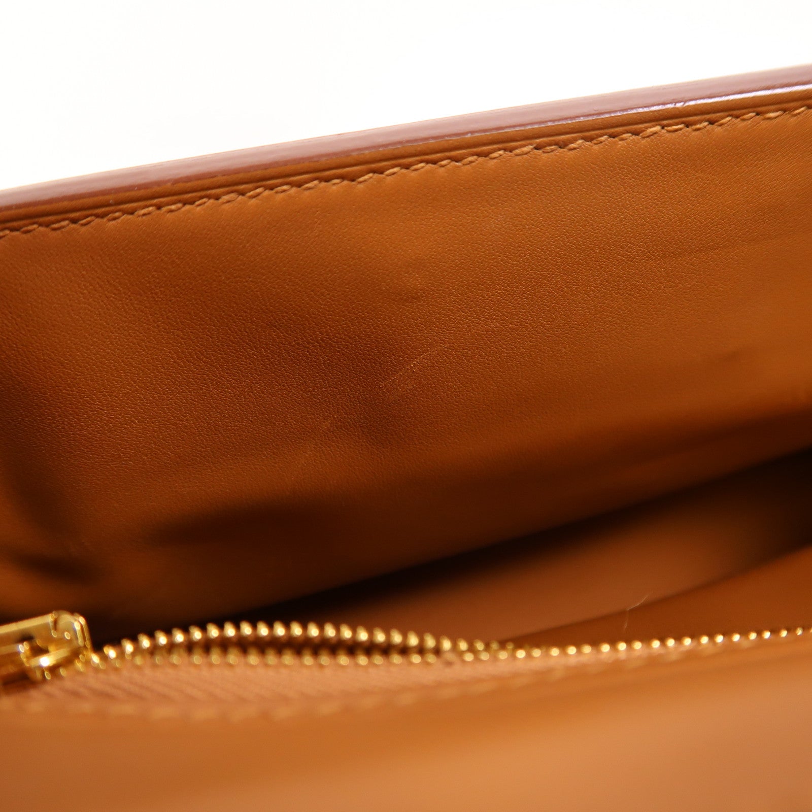 HERMES Evercolor皮革24/24 Mini金扣手挽肩背兩用袋Gold