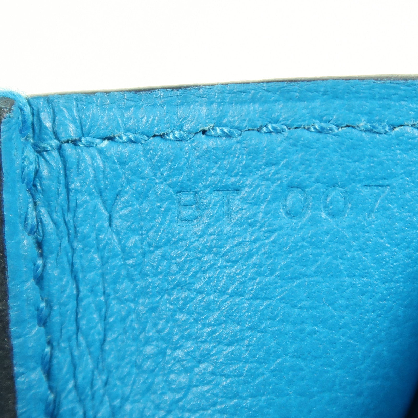 HERMES Swift皮革Halzan 25銀扣手挽肩背兩用袋Blue Frida