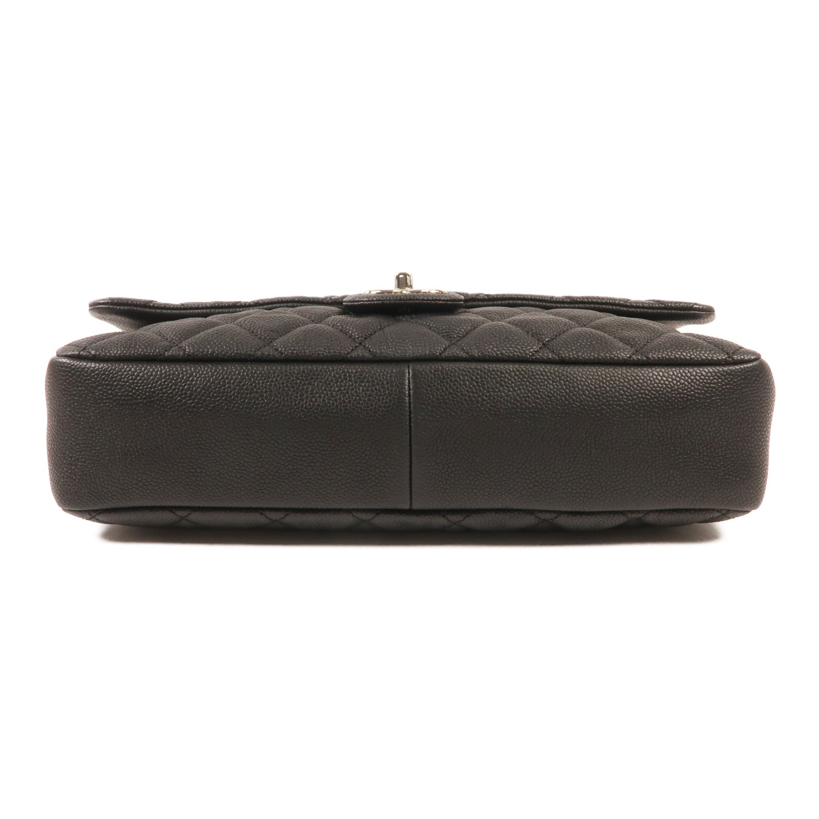 CHANEL 牛皮皮革Shoulder Bag銀扣鏈帶肩背袋