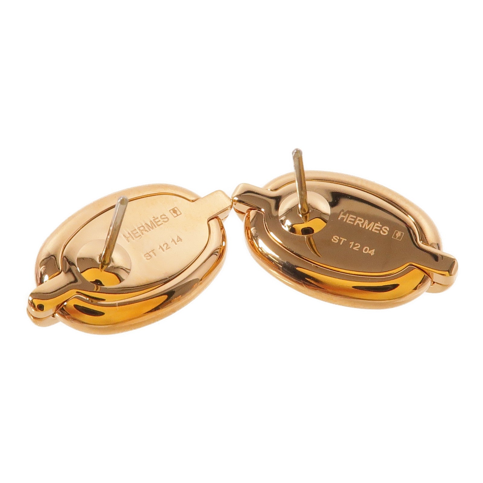 HERMES 金屬Mini Maillon Earrings耳環