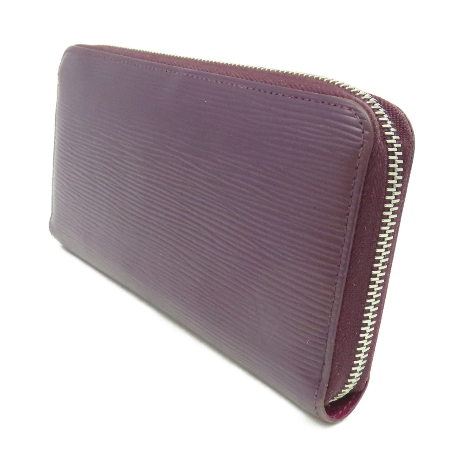LOUIS VUITTON 【激減優惠】Epi Round Zipper Long Wallet銀扣拉鏈長錢包紫色