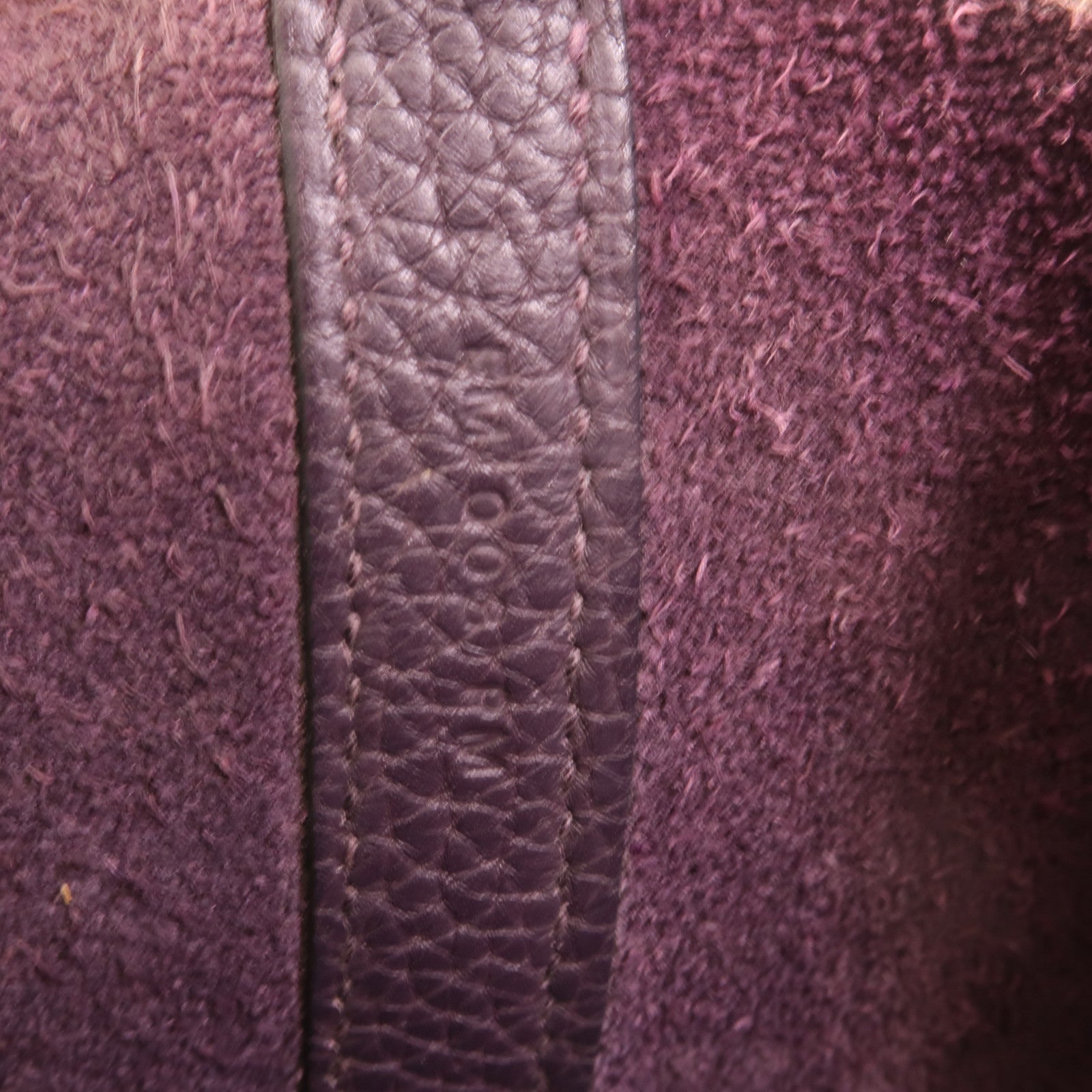 HERMES Clemence皮革Picotin MM手挽袋Raisin