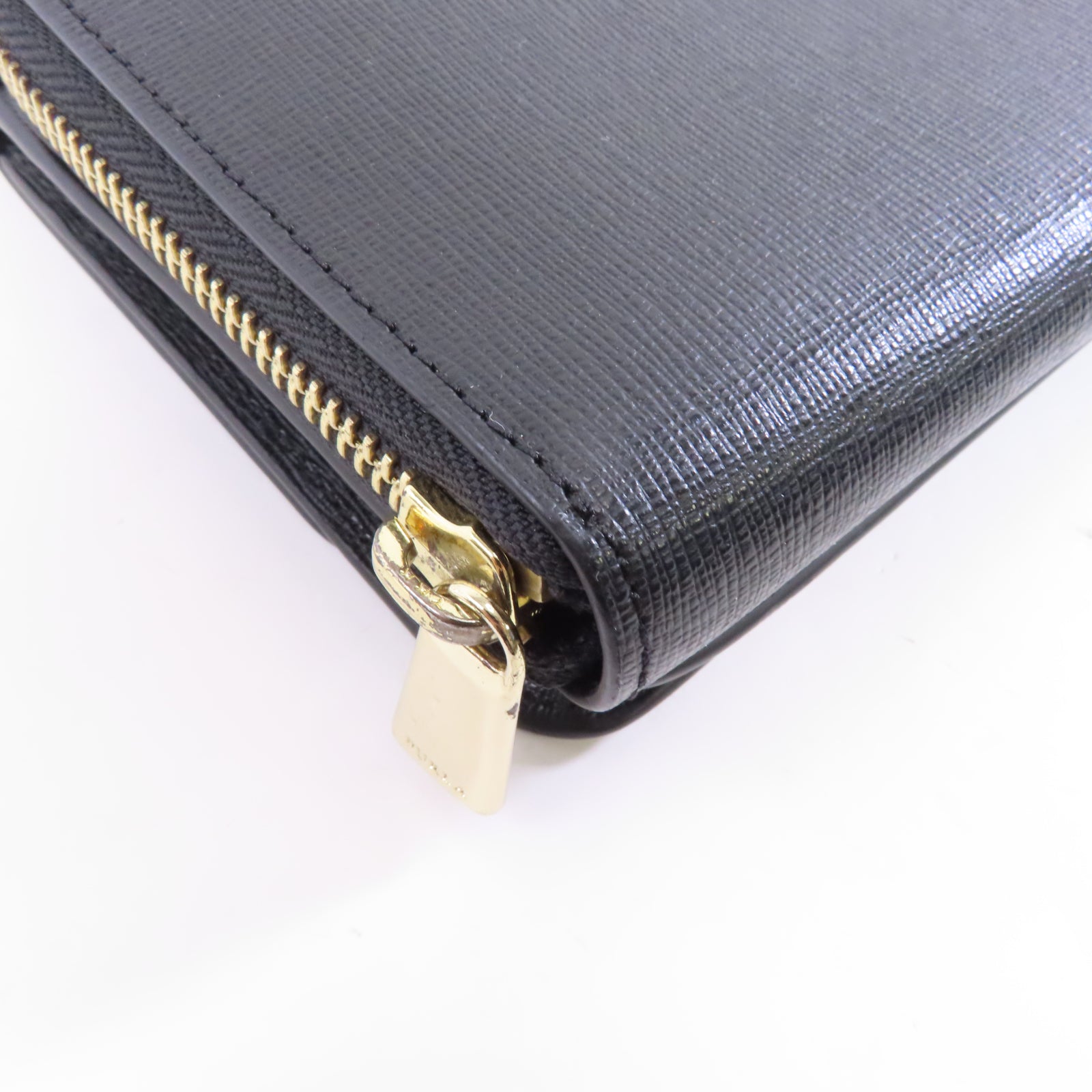 Furla 牛皮皮革Shoulder Bag金扣肩背袋黑色
