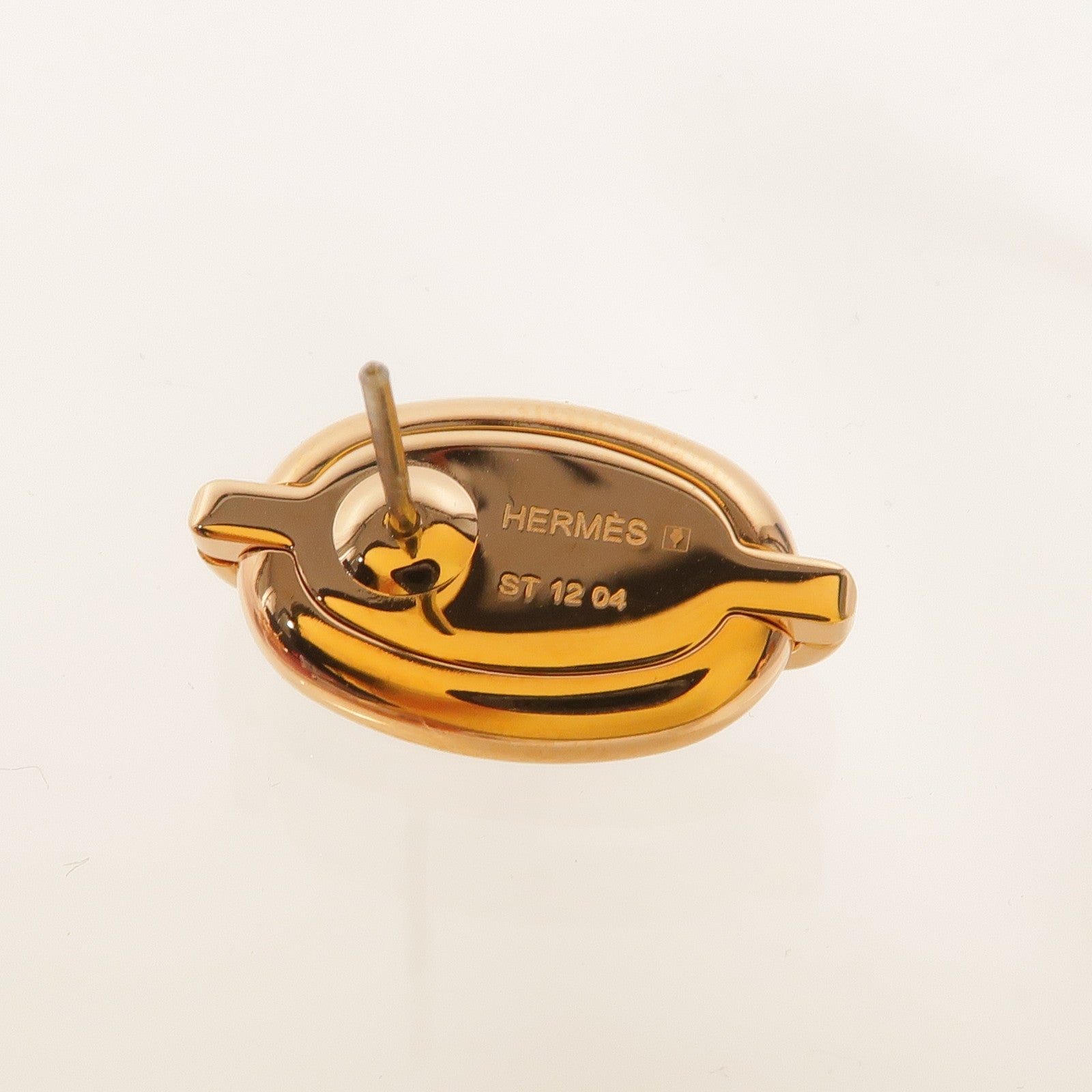 HERMES 金屬Mini Maillon Earrings耳環