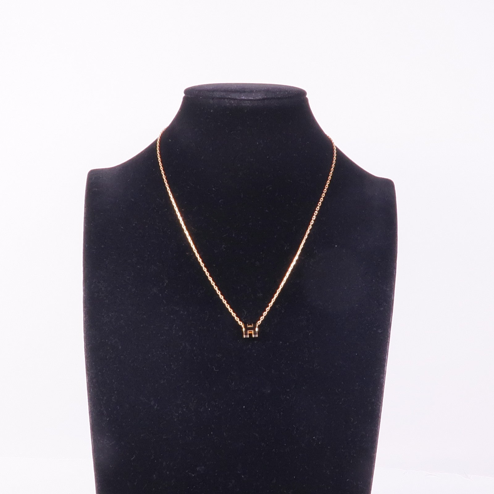 HERMES 金屬Pop H項鍊Noir