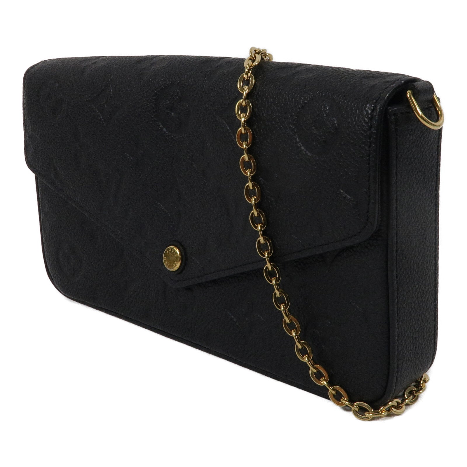 LOUIS VUITTON Monogram Empreinte Felicie Pochette鏈帶肩背袋