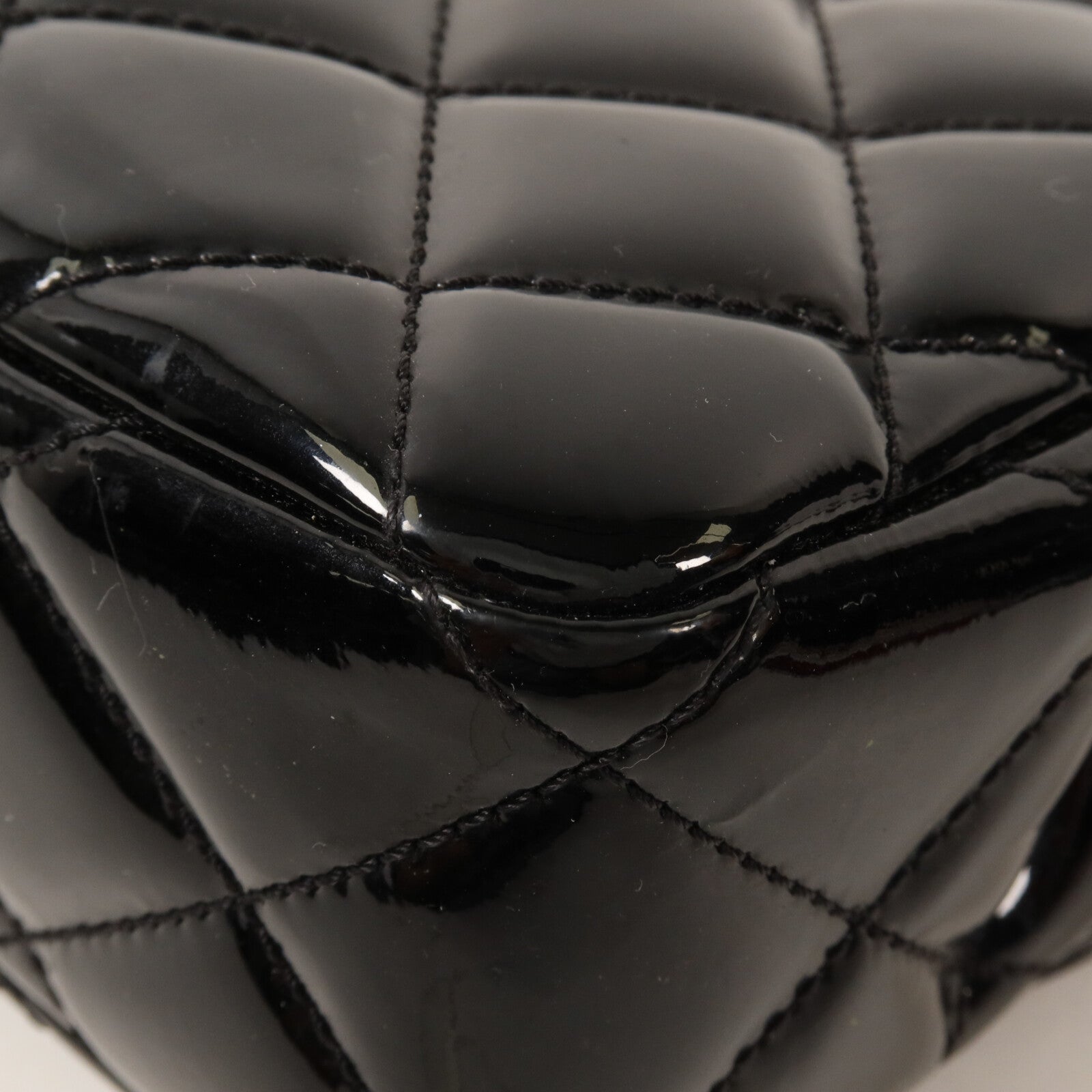 CHANEL 漆皮皮革Chain Shouder Bag鏈帶肩背袋