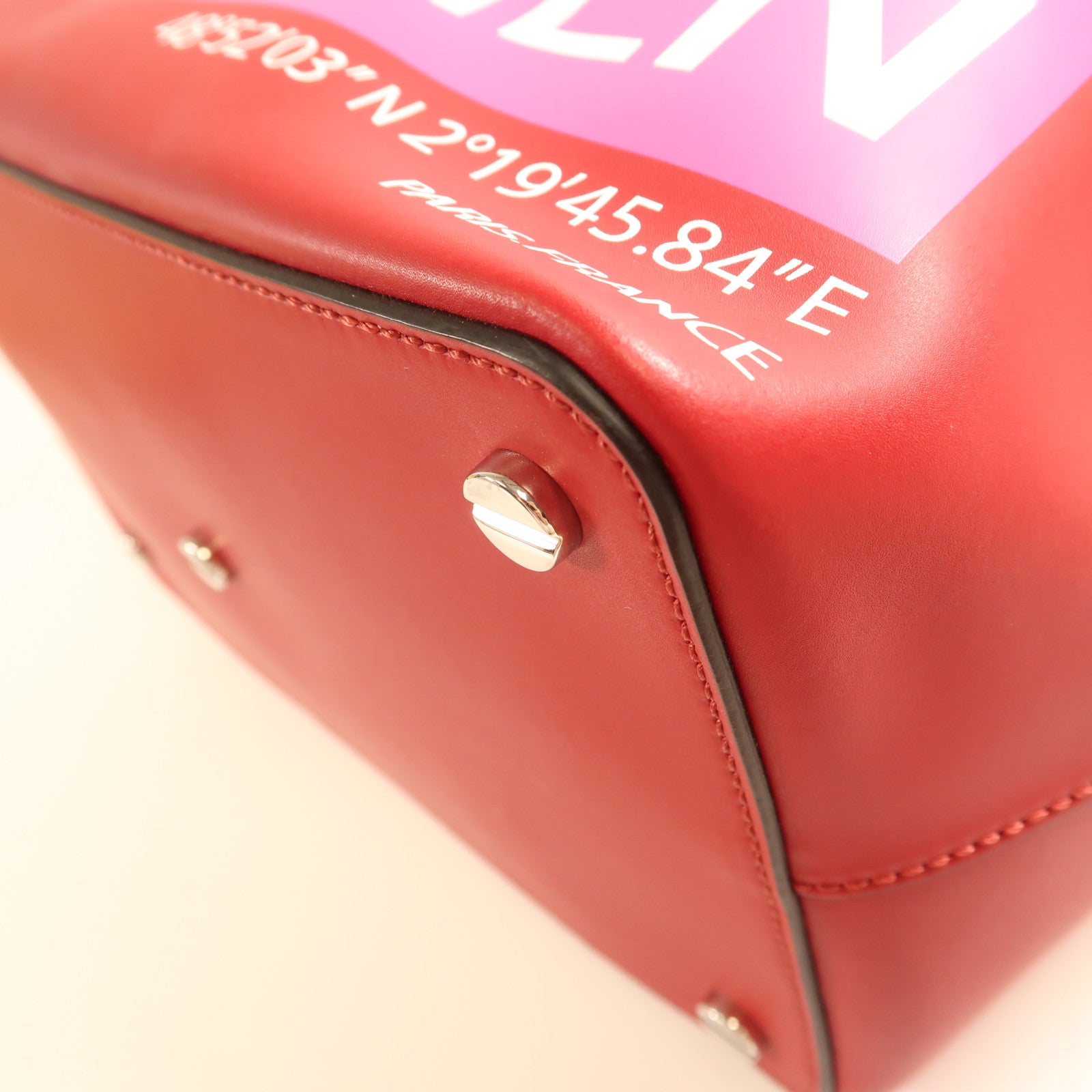 Valentino 牛皮皮革Shoulder Bag銀扣手挽肩背兩用袋